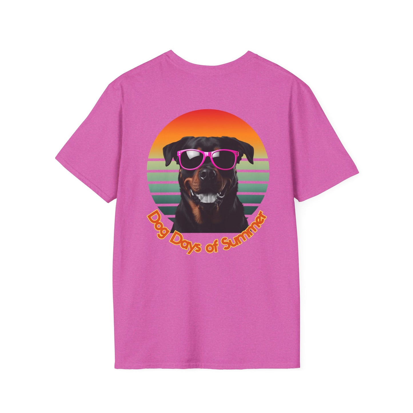 Rottweiler, Dog Days of Summer Unisex T-Shirt, Cute Pet Shirt, Summer Tee, Dog Lover Gift, Fun and Relaxed Style, Graphic Tee
