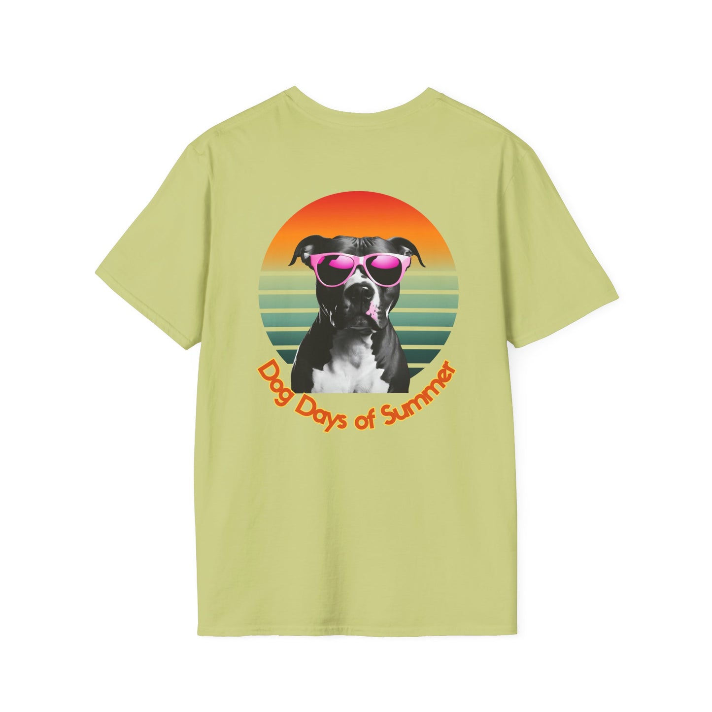 Pit Bull, Dog Days of Summer T-Shirt, Unisex Tee, Summer Vibe Shirt, Dog Lover Gift, Fun Graphic T-Shirt, Pet Themed Apparel