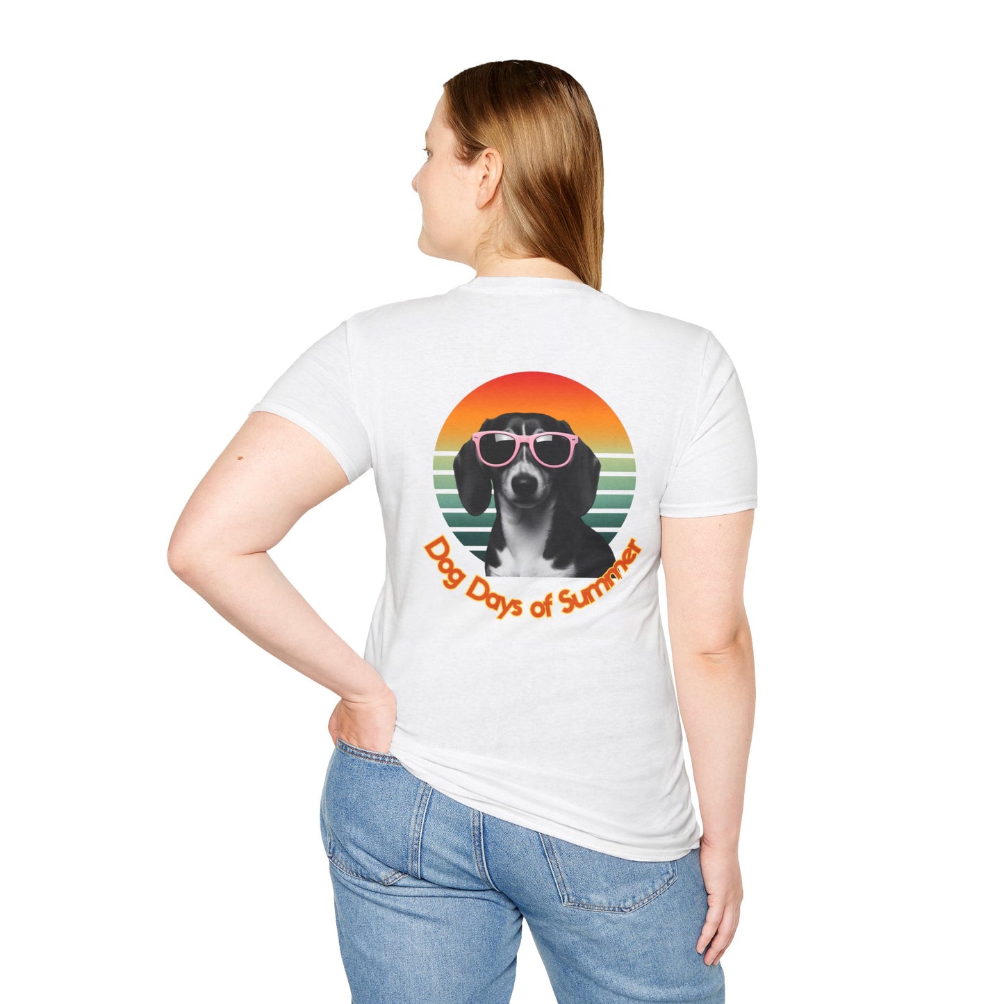 Dachshund, Summer Dog Days Unisex T-Shirt, Pet Lover Gift, Cute Dog T-Shirt, Summer Vibe Apparel, Fun Outdoor Shirt
