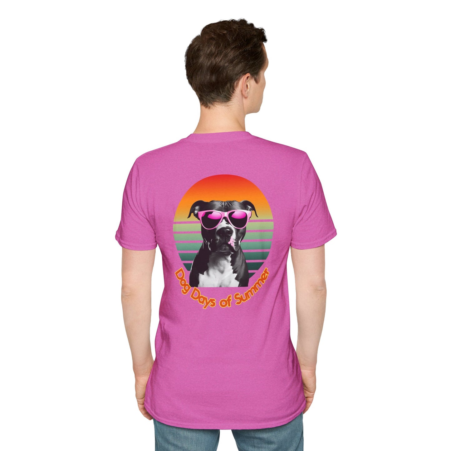 Pit Bull, Dog Days of Summer T-Shirt, Unisex Tee, Summer Vibe Shirt, Dog Lover Gift, Fun Graphic T-Shirt, Pet Themed Apparel