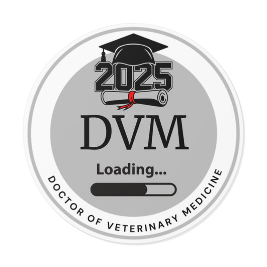 Vinyl Sticker - DVM Sticker, Doctor of Veterinary Medicine, Future Doctor, Graduation Loading