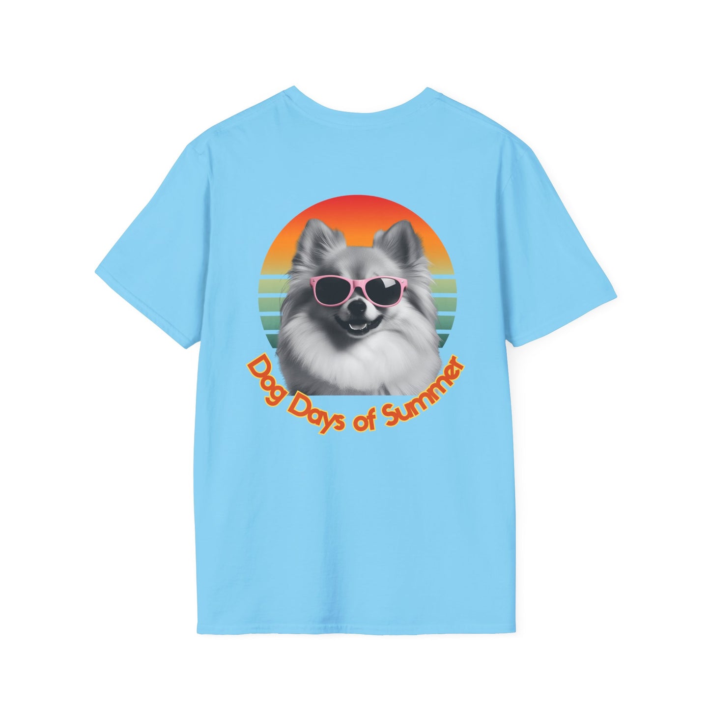 Pomeranian, Dog Days of Summer T-Shirt, Unisex Summer Tee, Dog Lover Shirt, Casual Graphic Tee, Gift for Dog Owners