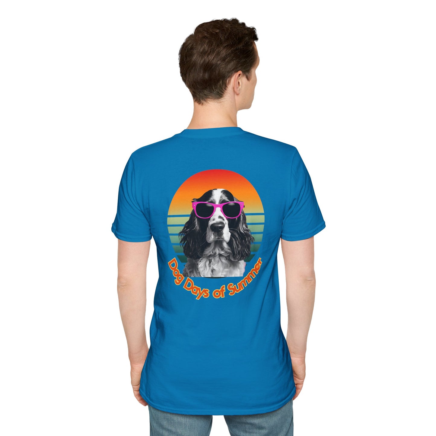Cocker Spaniel, Dog Days of Summer Unisex T-Shirt, Casual Tee, Dog Lover Gift, Summer Apparel, Pet Lover T-Shirt, Vintage Style Shirt