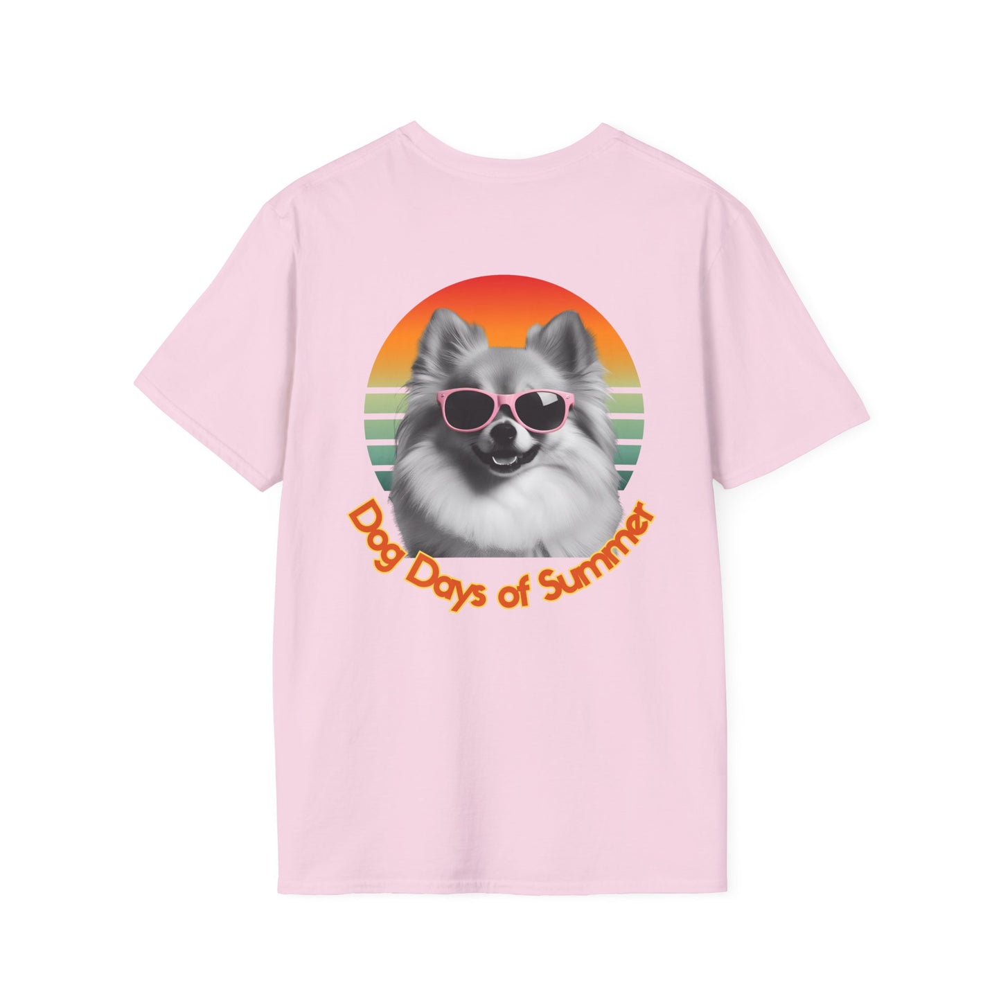 Pomeranian, Dog Days of Summer T-Shirt, Unisex Summer Tee, Dog Lover Shirt, Casual Graphic Tee, Gift for Dog Owners