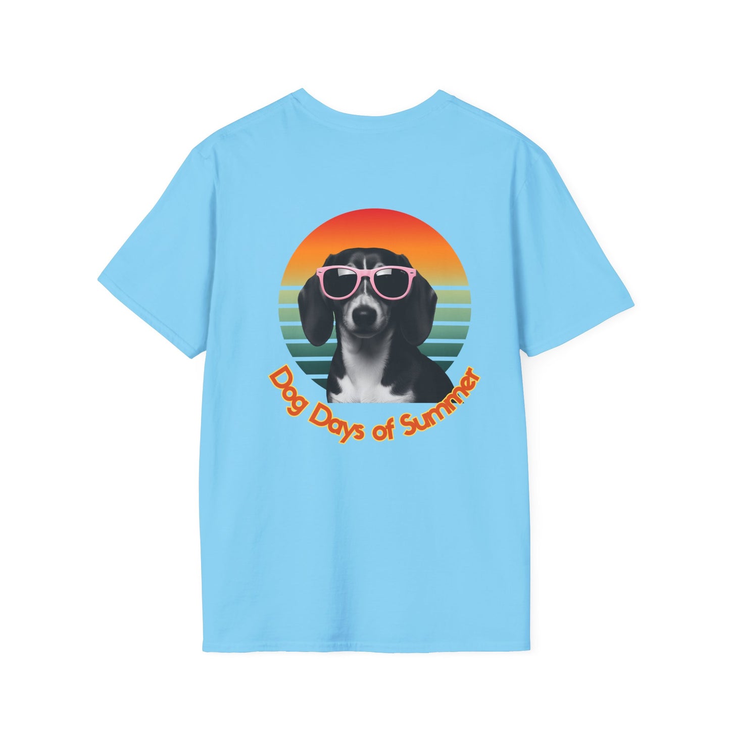 Dachshund, Summer Dog Days Unisex T-Shirt, Pet Lover Gift, Cute Dog T-Shirt, Summer Vibe Apparel, Fun Outdoor Shirt