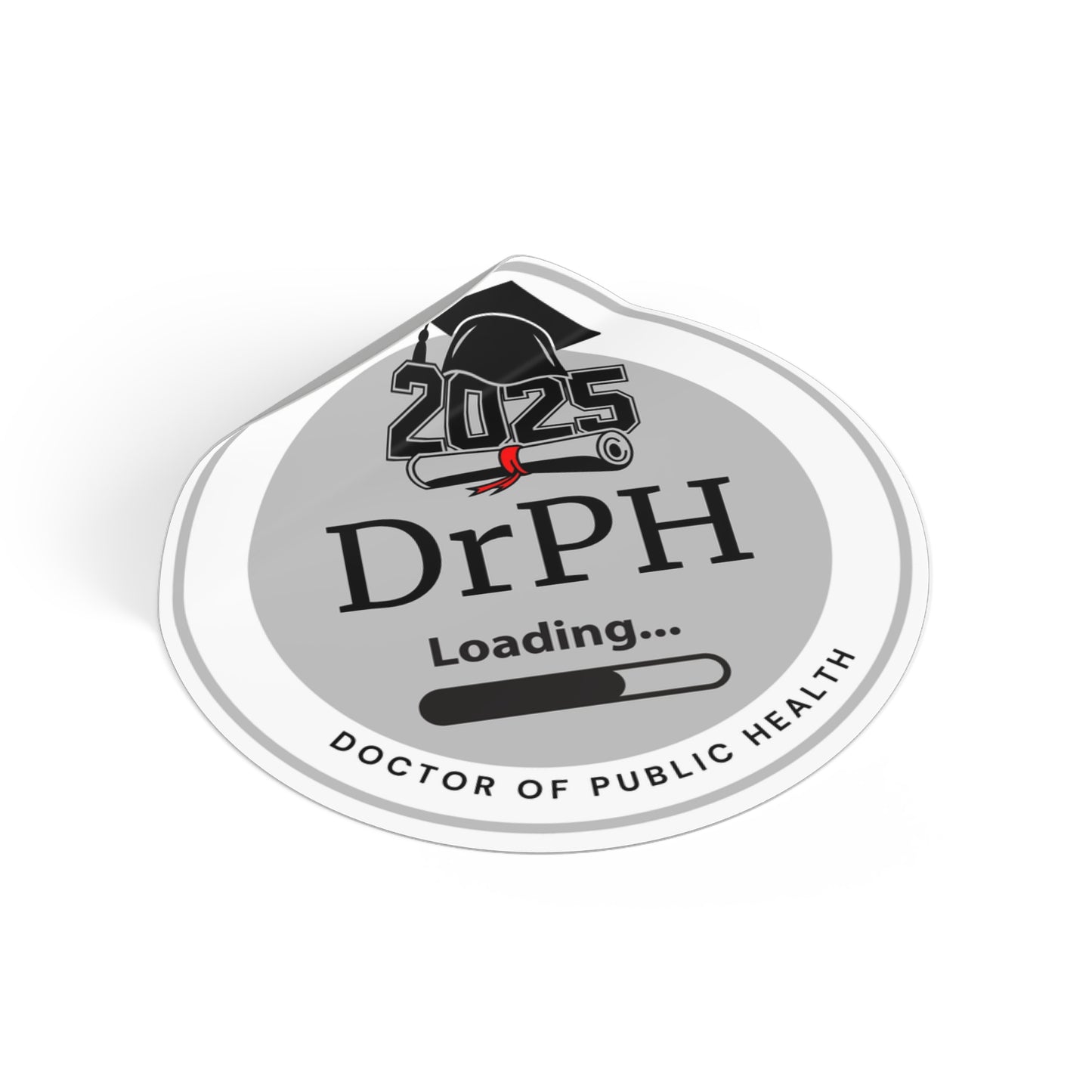 Vinyl Sticker - DrPH Sticker, Doctor of Public Health, Future Doctor, Graduation Loading