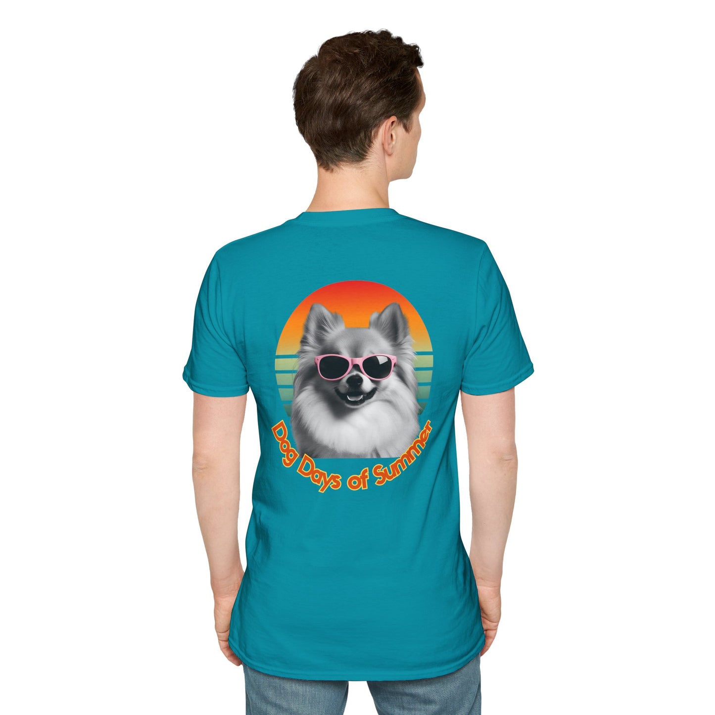 Pomeranian, Dog Days of Summer T-Shirt, Unisex Summer Tee, Dog Lover Shirt, Casual Graphic Tee, Gift for Dog Owners