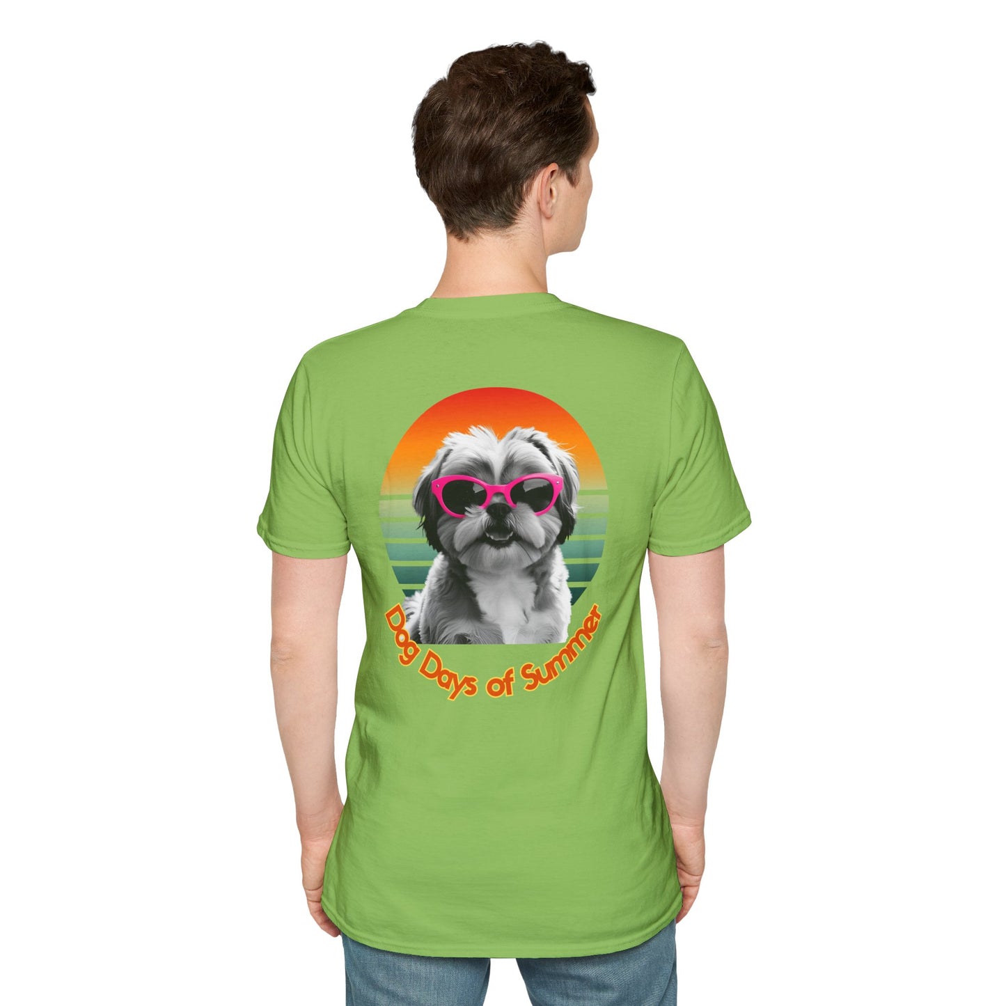 Shih Tzu, Dog Days of Summer Unisex T-Shirt, Summer Vibe Tee, Pet Lover Gift, Funny Dog Shirt, Casual Summer Wear, Cute Dog Graphic Tee