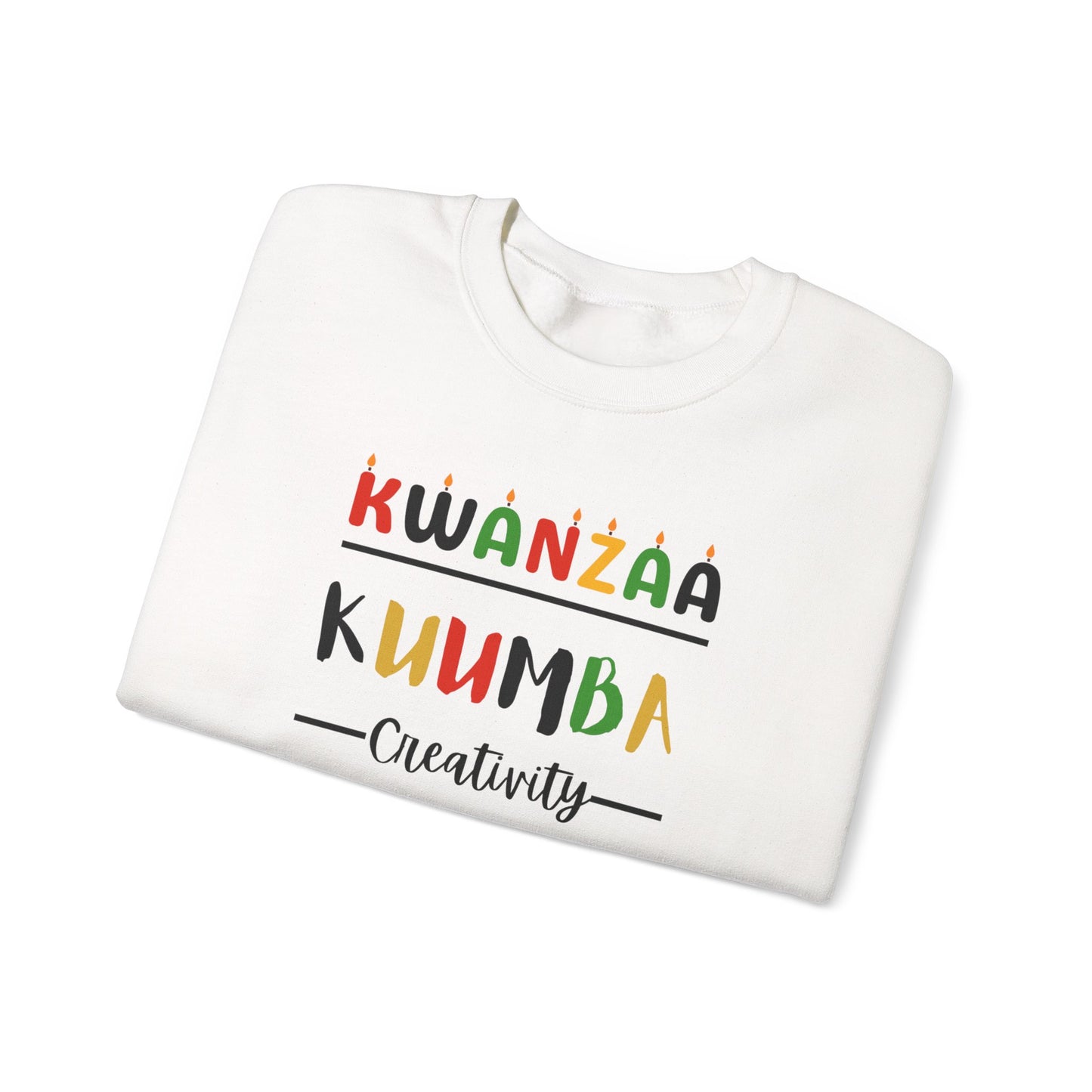 Kuumba, Kwanzaa Unity Sweatshirt - Cozy Crewneck, Unisex Gift, Celebratory Apparel, Holiday Sweater, Unity Message