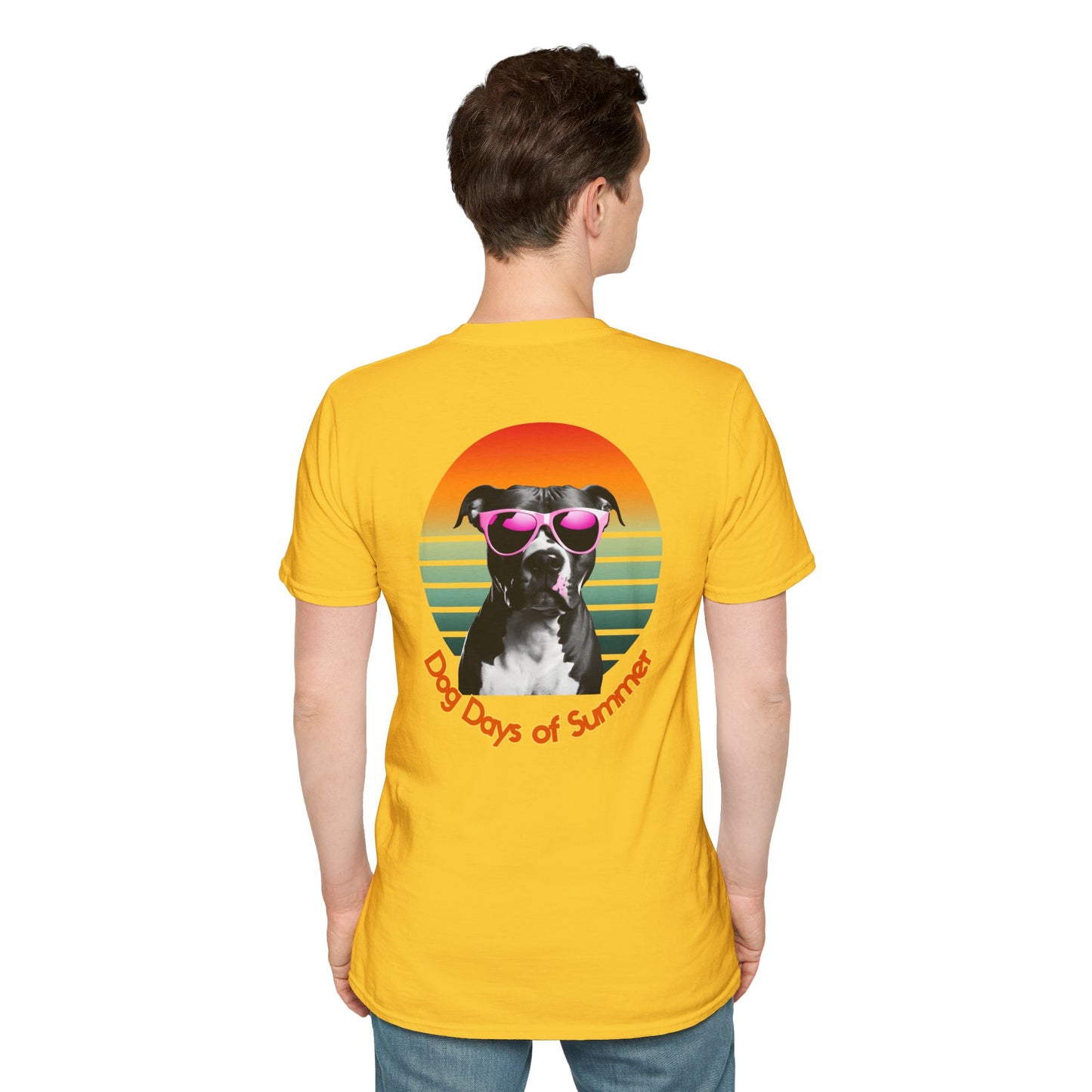 Pit Bull, Dog Days of Summer T-Shirt, Unisex Tee, Summer Vibe Shirt, Dog Lover Gift, Fun Graphic T-Shirt, Pet Themed Apparel