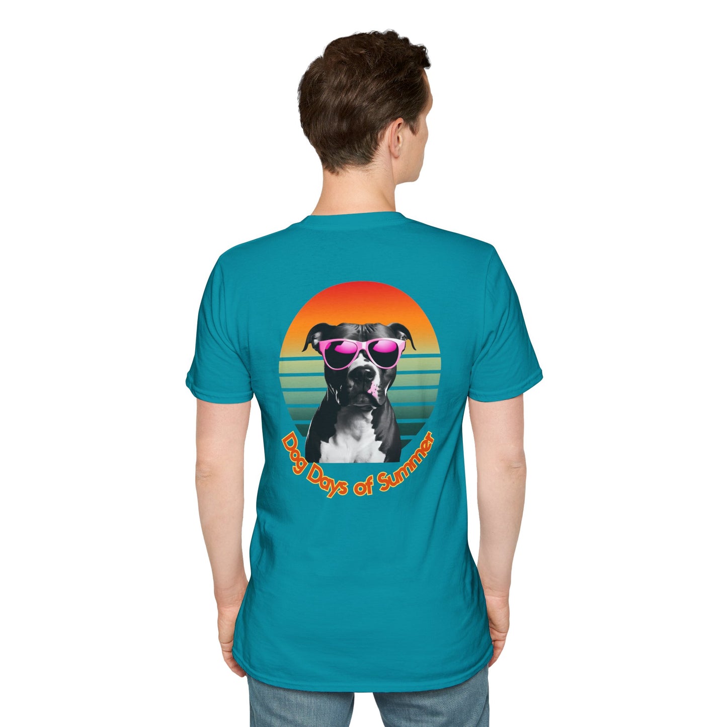 Pit Bull, Dog Days of Summer T-Shirt, Unisex Tee, Summer Vibe Shirt, Dog Lover Gift, Fun Graphic T-Shirt, Pet Themed Apparel
