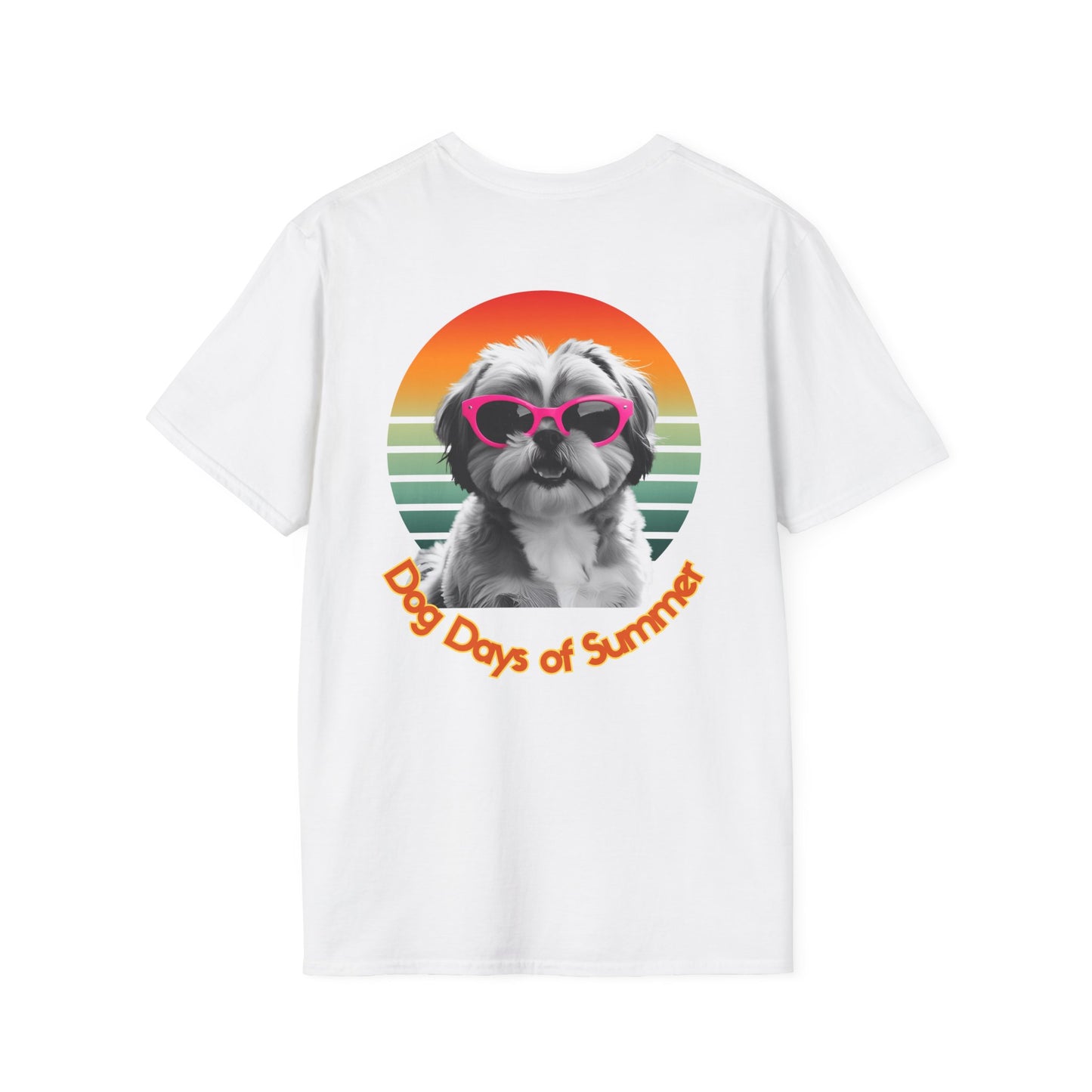 Shih Tzu, Dog Days of Summer Unisex T-Shirt, Summer Vibe Tee, Pet Lover Gift, Funny Dog Shirt, Casual Summer Wear, Cute Dog Graphic Tee