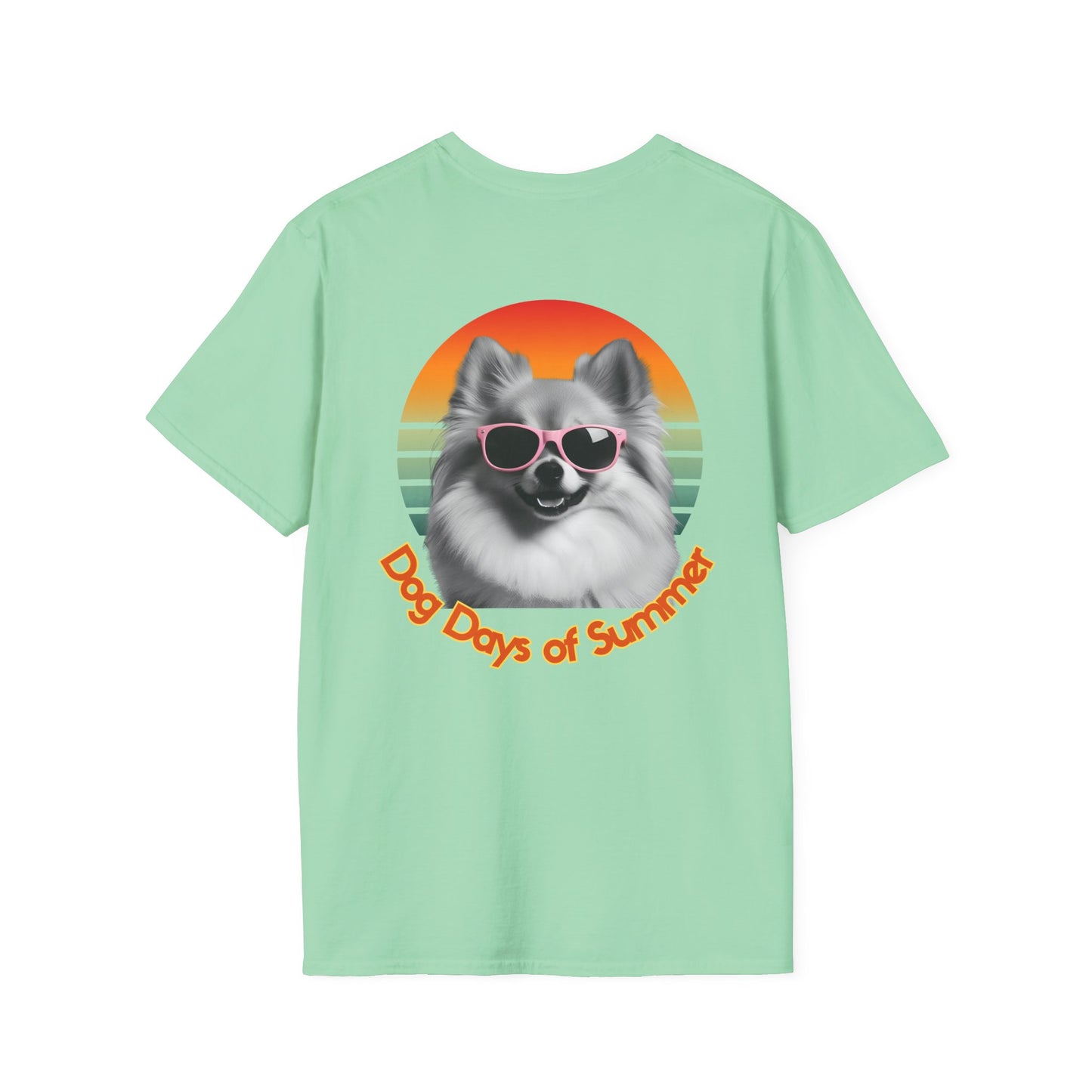 Pomeranian, Dog Days of Summer T-Shirt, Unisex Summer Tee, Dog Lover Shirt, Casual Graphic Tee, Gift for Dog Owners