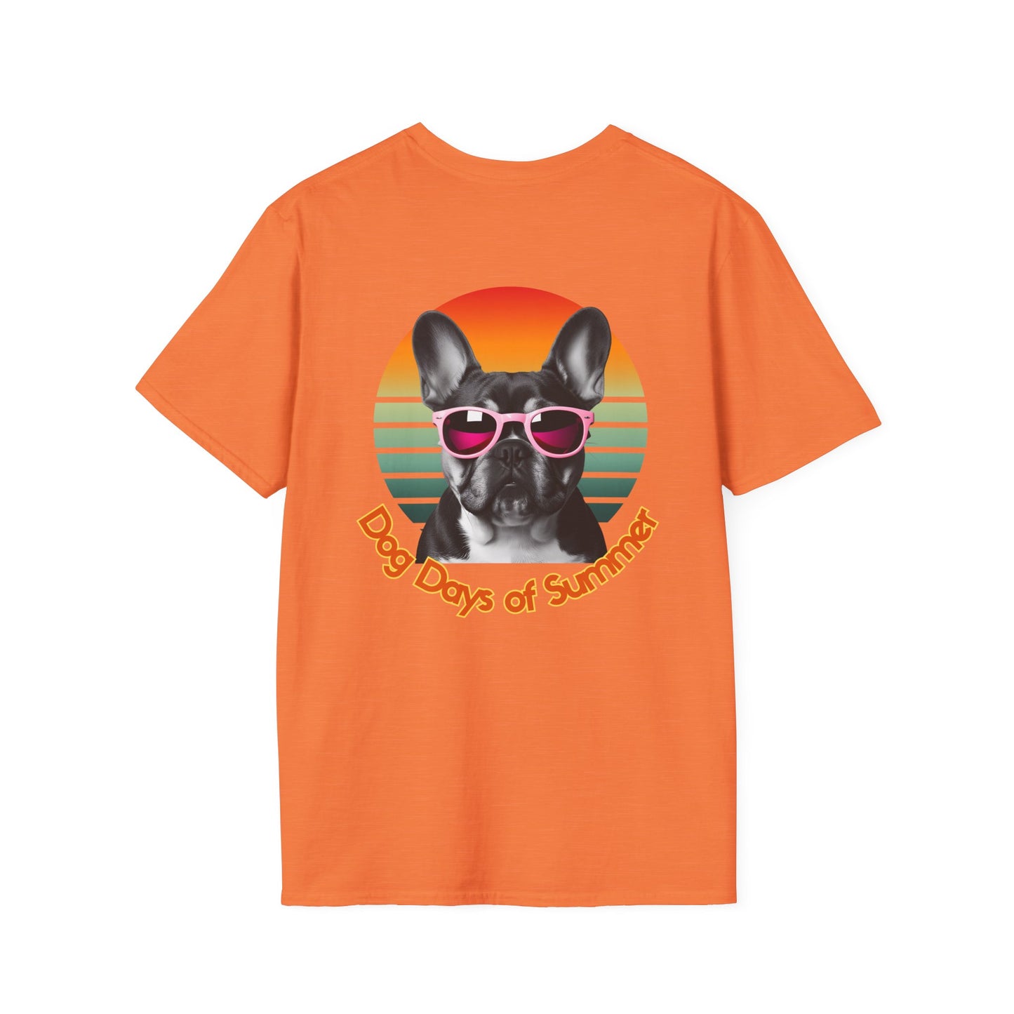 French Bulldog, Dog Days of Summer T-Shirt, Vintage Pet Tee, Summer T-Shirt, Dog Lover Gift, Unisex Graphic Tee, Animal Lovers Apparel