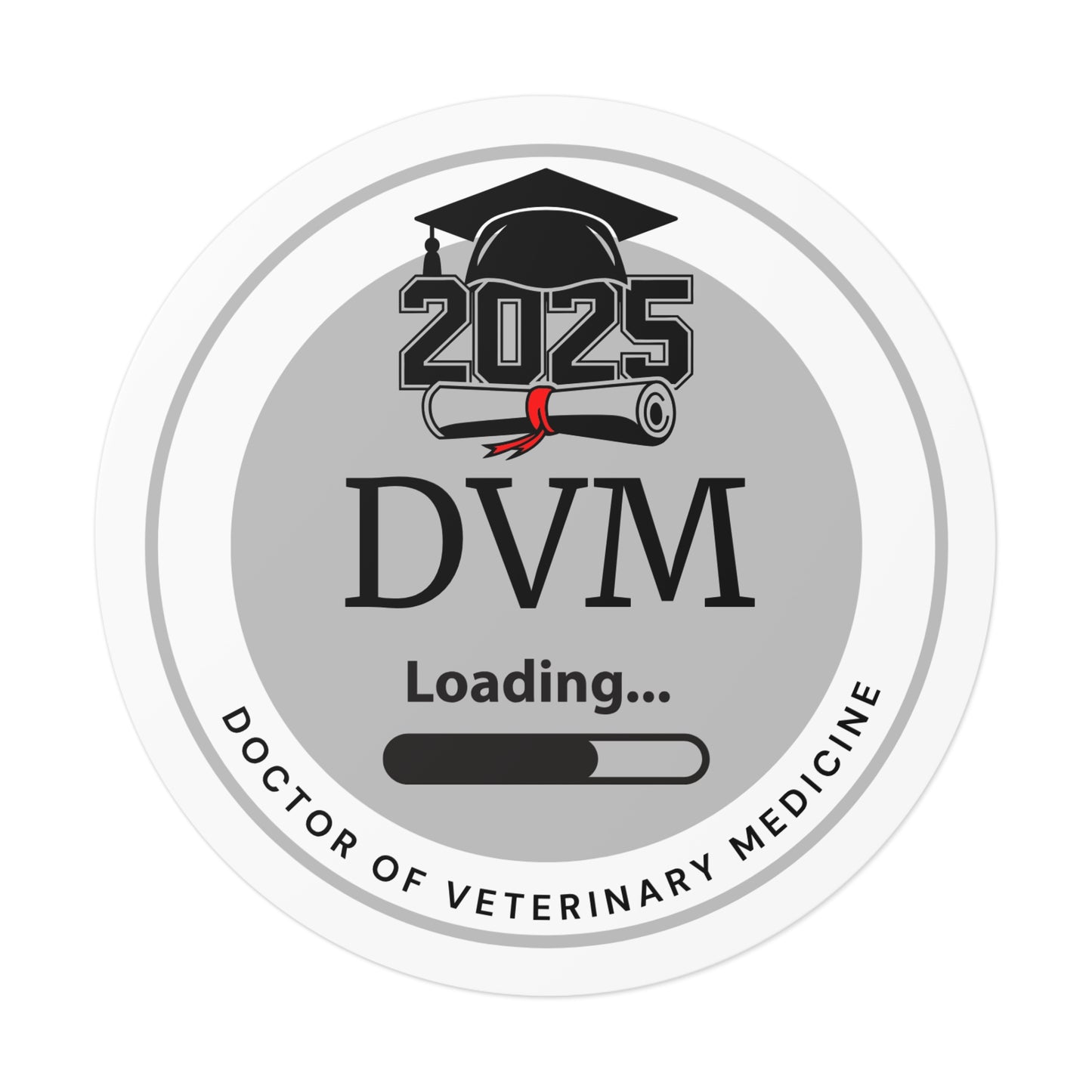 Vinyl Sticker - DVM Sticker, Doctor of Veterinary Medicine, Future Doctor, Graduation Loading