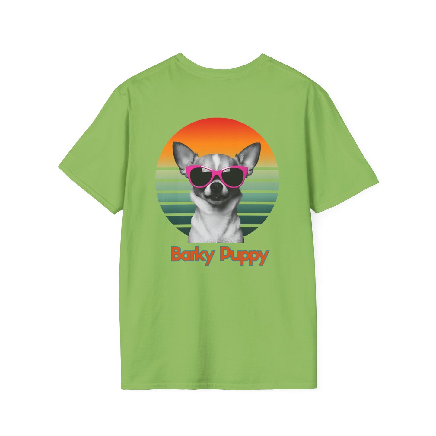 Chihuahua, Barky Puppy, Stylish Dog Art T-Shirt, Pet Lover Gift, Summer Vibes Tee, Unisex Graphic Shirt, Cool Dog Apparel, Dog Owner Fashion