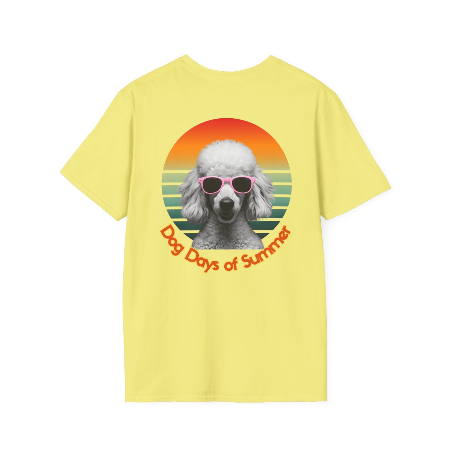 Poodle, Dog Days of Summer T-Shirt, Unisex Tee for Dog Lovers, Summer Vibe Shirt, Casual Wear, Pet Owner Gift, Comfortable Summer Apparel