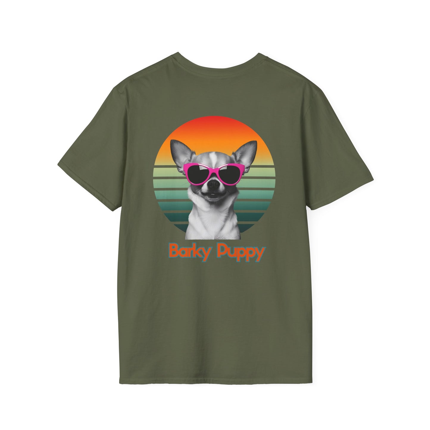 Chihuahua, Barky Puppy,  Stylish Dog Art T-Shirt, Pet Lover Gift, Summer Vibes Tee, Unisex Graphic Shirt, Cool Dog Apparel, Dog Owner Fashion