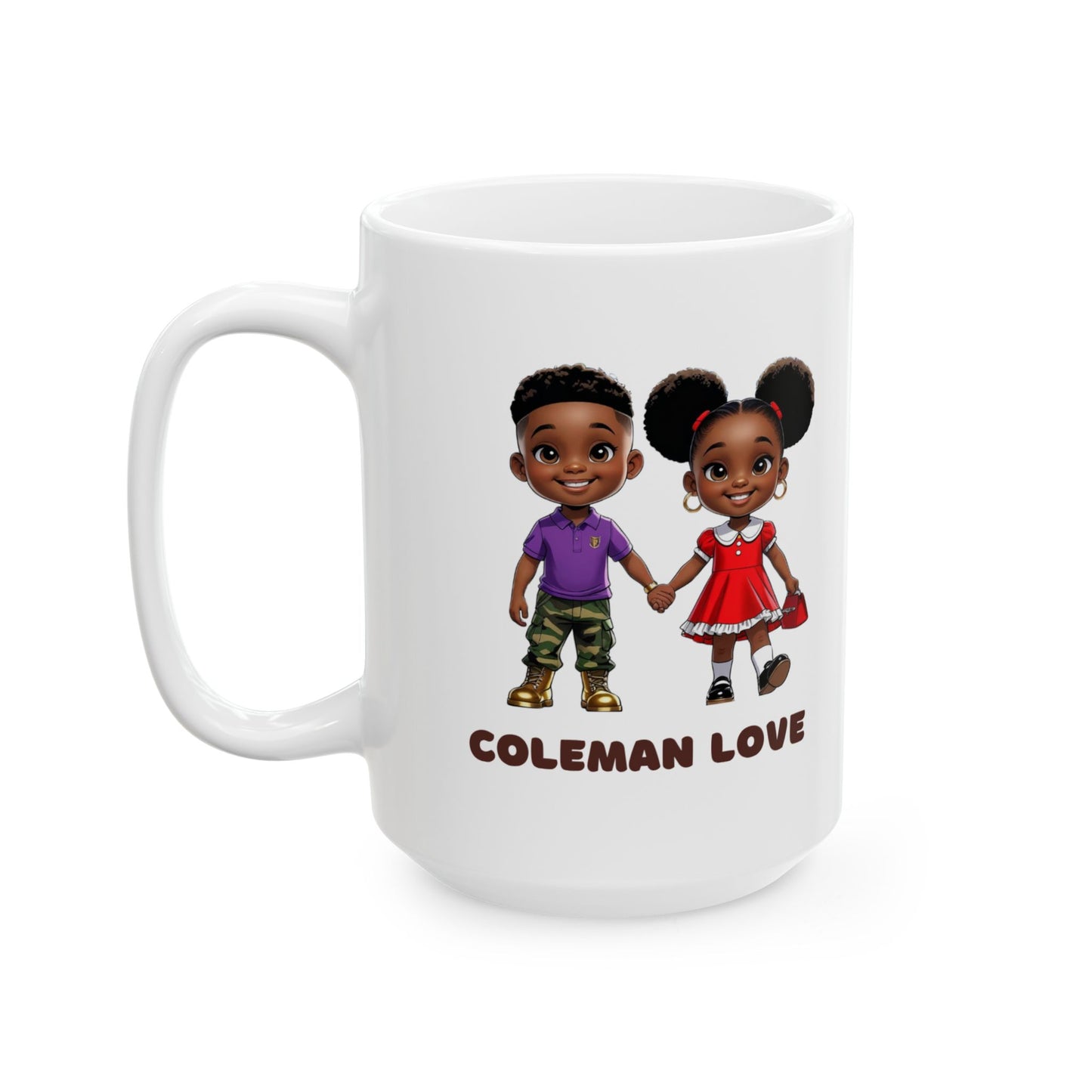 Coleman Love Themed Ceramic Mug, 11 oz. or 15 oz.