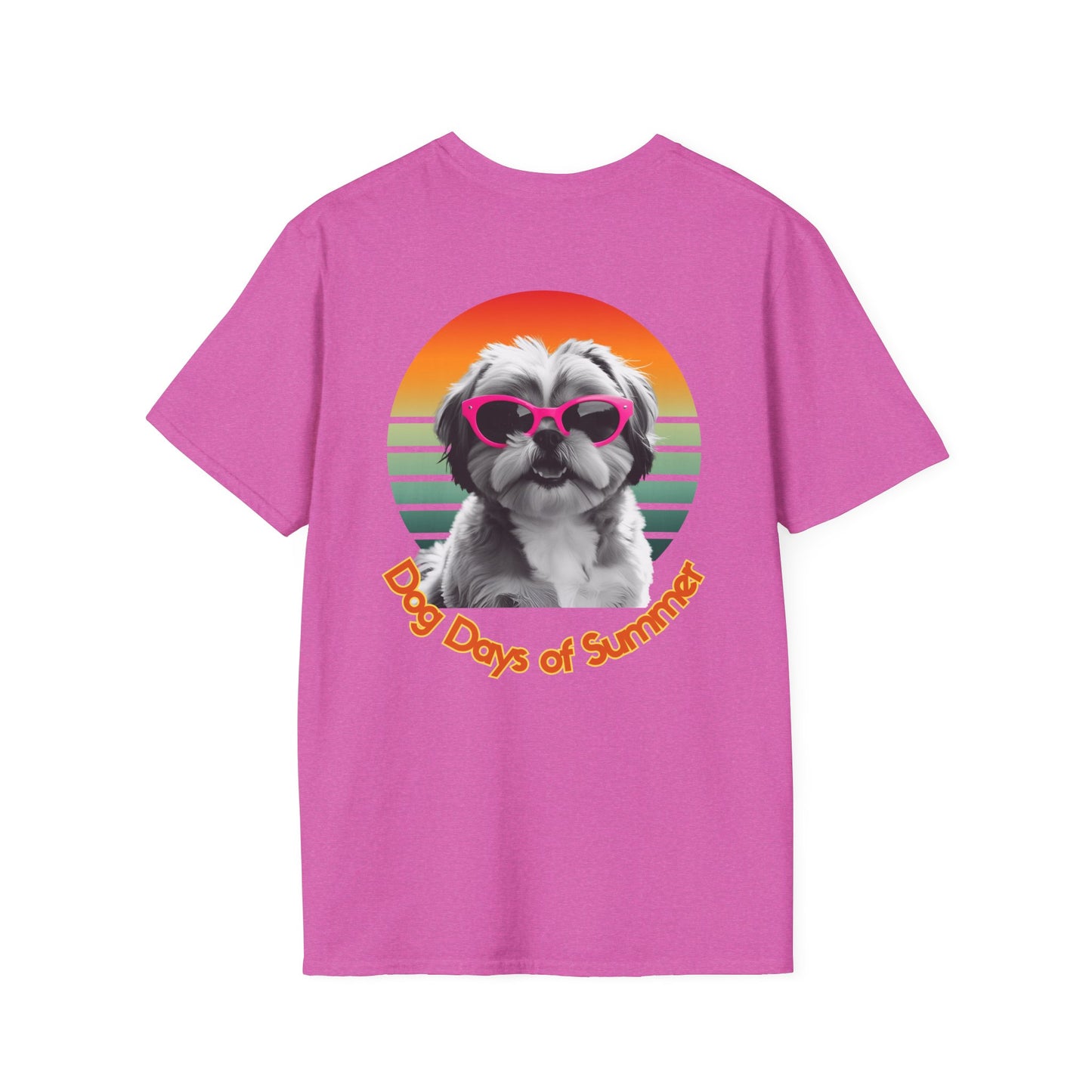 Shih Tzu, Dog Days of Summer Unisex T-Shirt, Summer Vibe Tee, Pet Lover Gift, Funny Dog Shirt, Casual Summer Wear, Cute Dog Graphic Tee