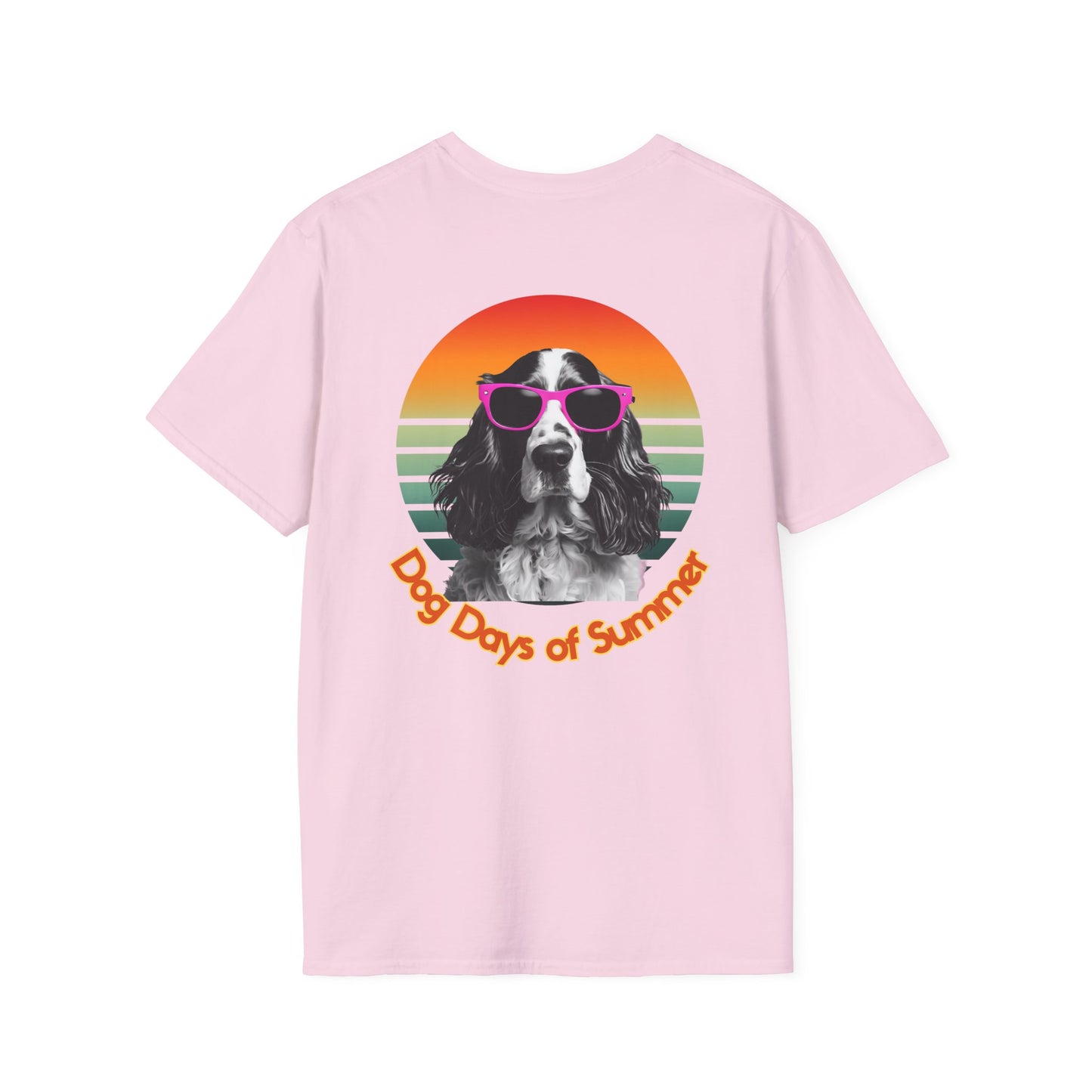 Cocker Spaniel, Dog Days of Summer Unisex T-Shirt, Casual Tee, Dog Lover Gift, Summer Apparel, Pet Lover T-Shirt, Vintage Style Shirt