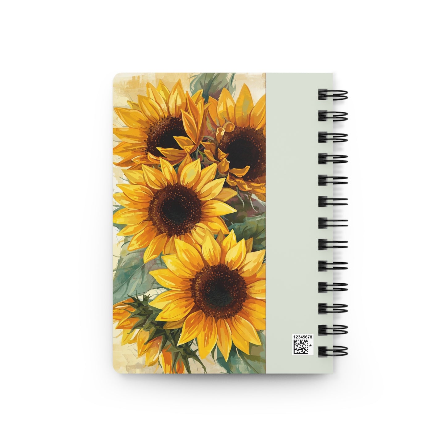 Sunflowers, Floral Spiral Bound Journal | Inspirational Notebook for Writing, Daily Reflections, Self-Care, Gifts, Psalm 46:10