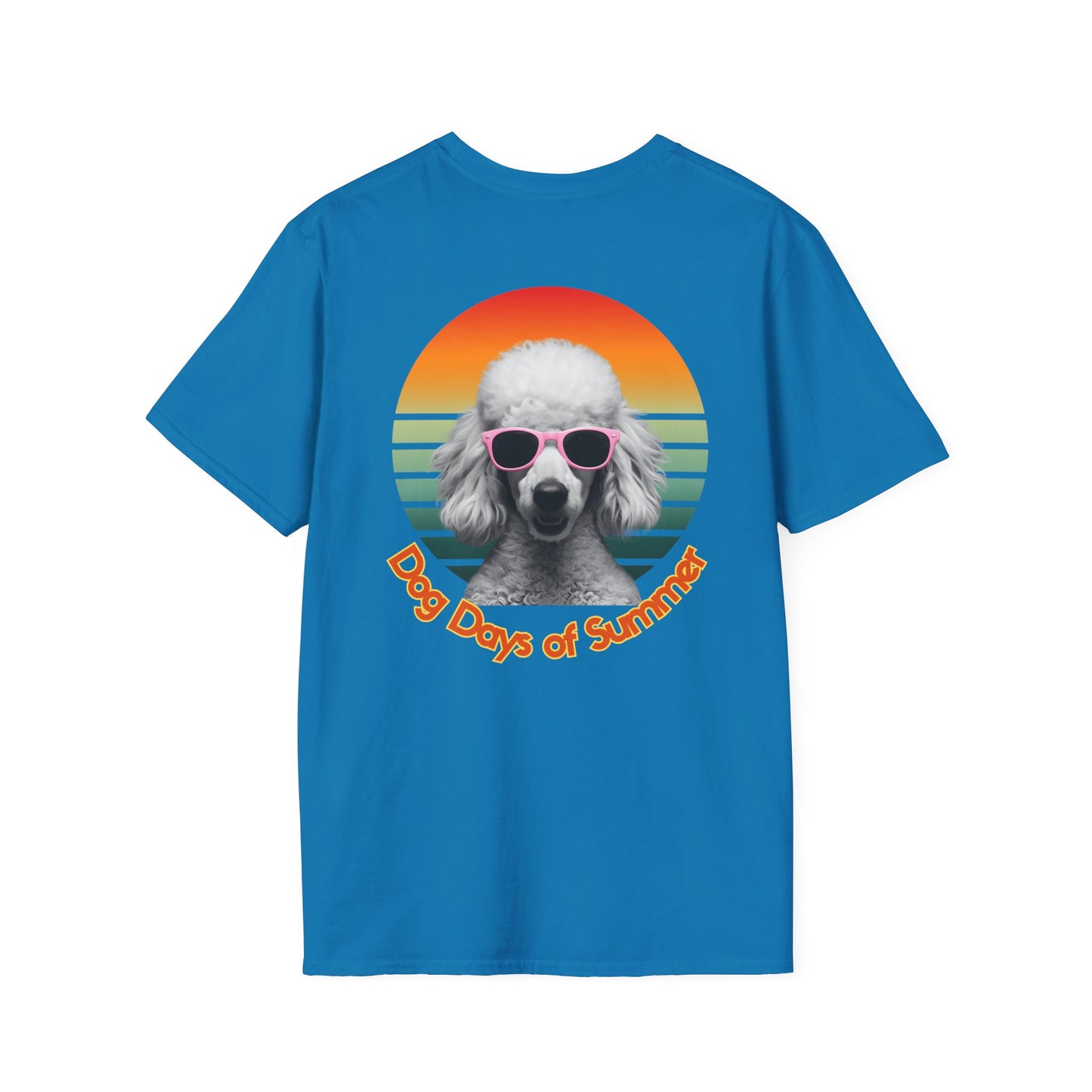 Poodle, Dog Days of Summer T-Shirt, Unisex Tee for Dog Lovers, Summer Vibe Shirt, Casual Wear, Pet Owner Gift, Comfortable Summer Apparel