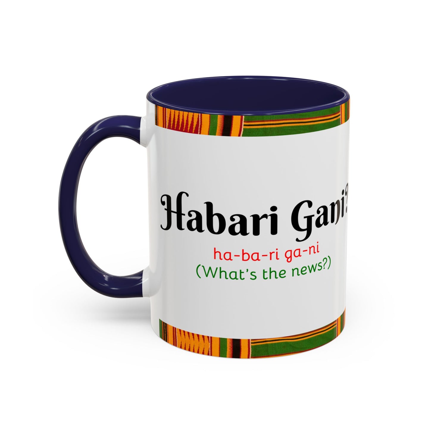 Kwanzaa Inspired Accent Coffee Mug, Vibrant African Heritage Mug, Ideal for Celebrations, Gift for Kwanzaa, Unique Everyday Use