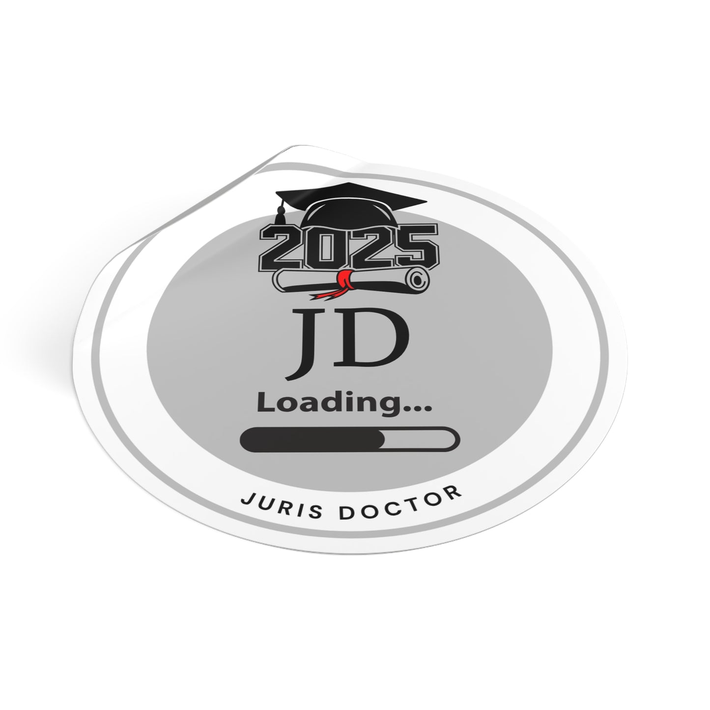Vinyl Sticker - JD Sticker, Juris Doctor, Future Doctor, Graduation Loading