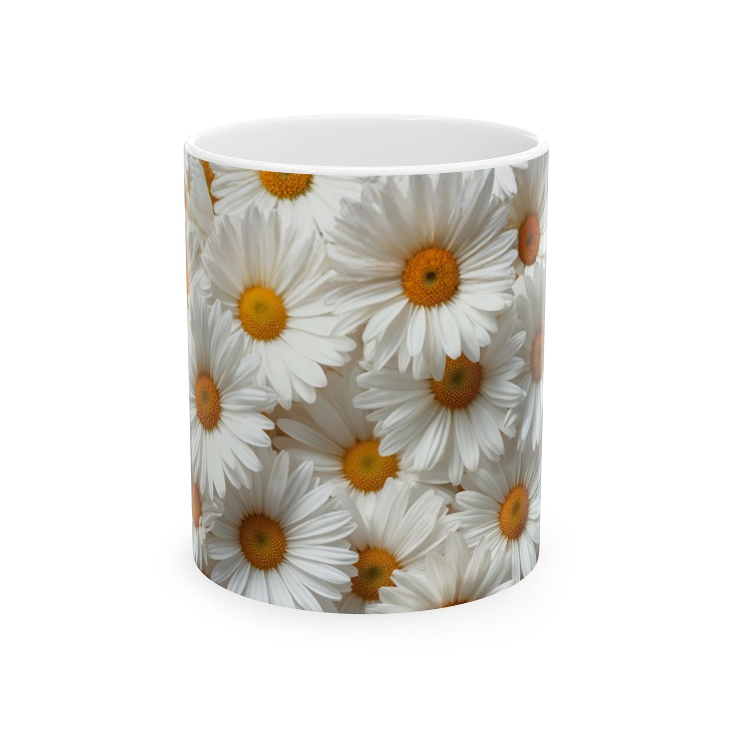 Daisies, Floral Ceramic Mug, Coffee Cup Gift, Tea Mug, Flower Lover's Gift, Home Decor, Mother's Day, Birthday, Spring Tea Time