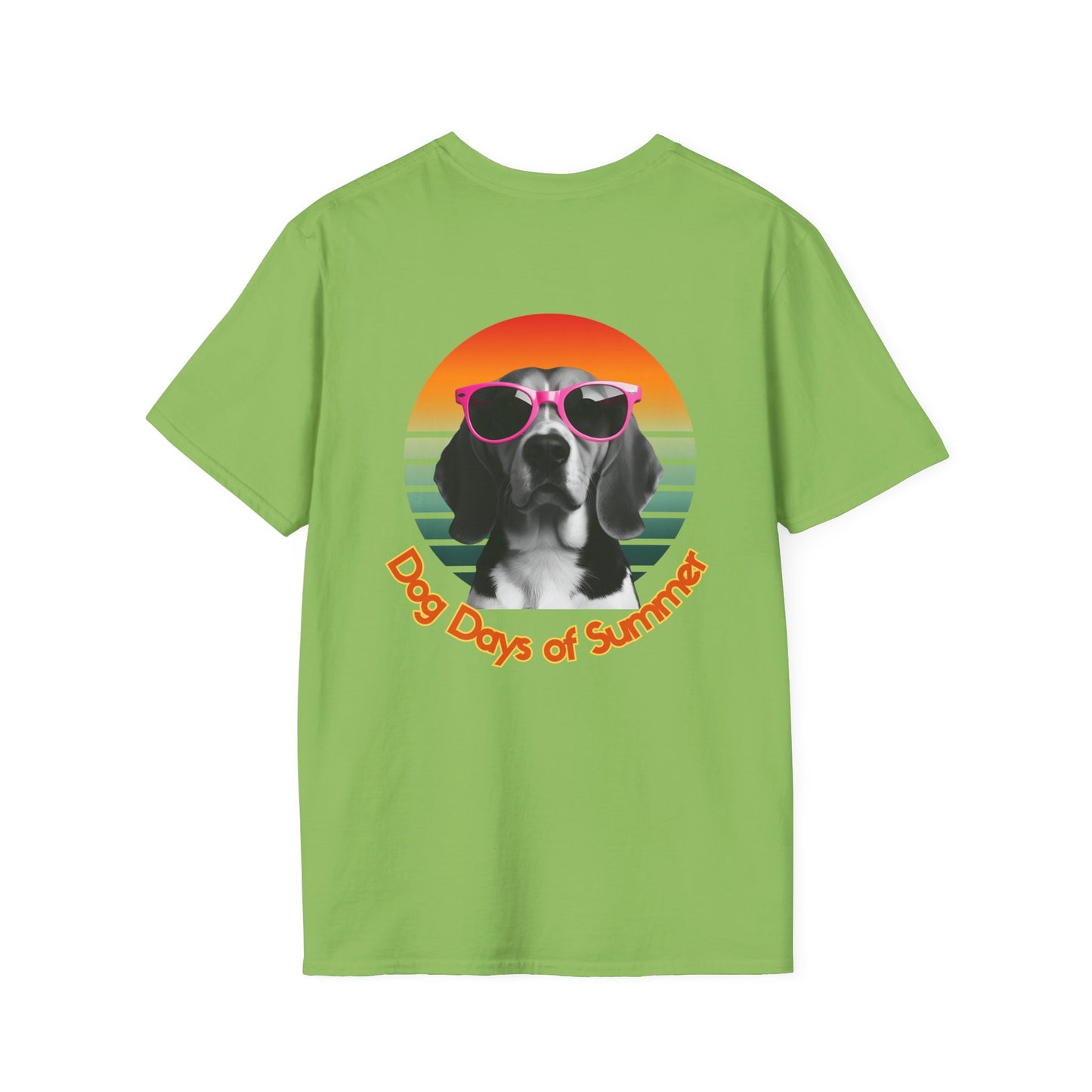 Beagle Unisex T-Shirt - Dog Days of Summer Design