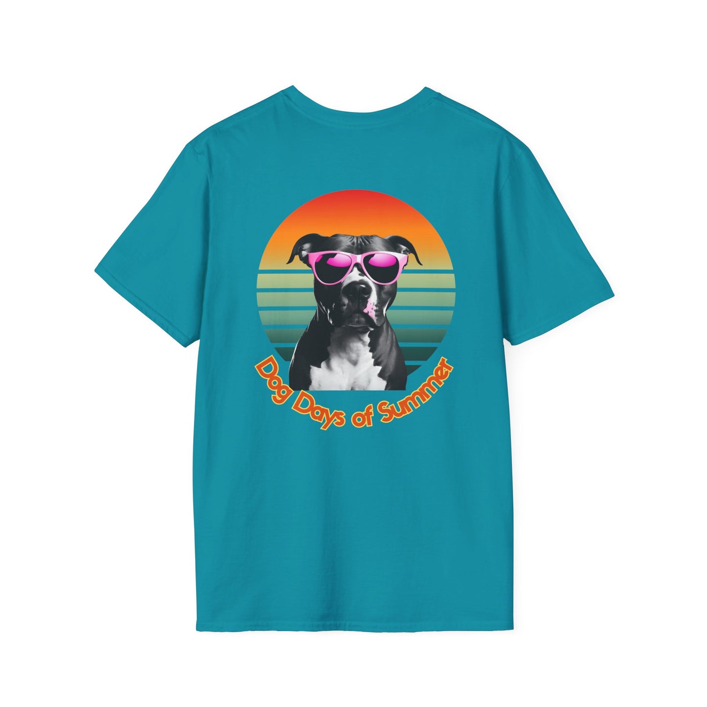Pit Bull, Dog Days of Summer T-Shirt, Unisex Tee, Summer Vibe Shirt, Dog Lover Gift, Fun Graphic T-Shirt, Pet Themed Apparel