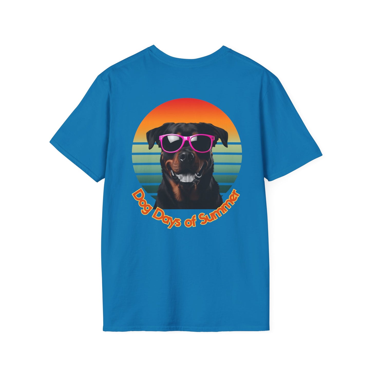 Rottweiler, Dog Days of Summer Unisex T-Shirt, Cute Pet Shirt, Summer Tee, Dog Lover Gift, Fun and Relaxed Style, Graphic Tee