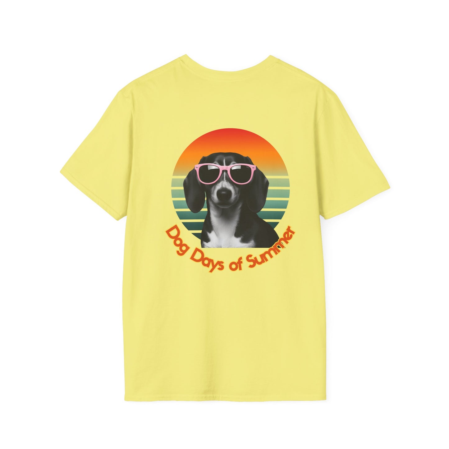 Dachshund, Summer Dog Days Unisex T-Shirt, Pet Lover Gift, Cute Dog T-Shirt, Summer Vibe Apparel, Fun Outdoor Shirt