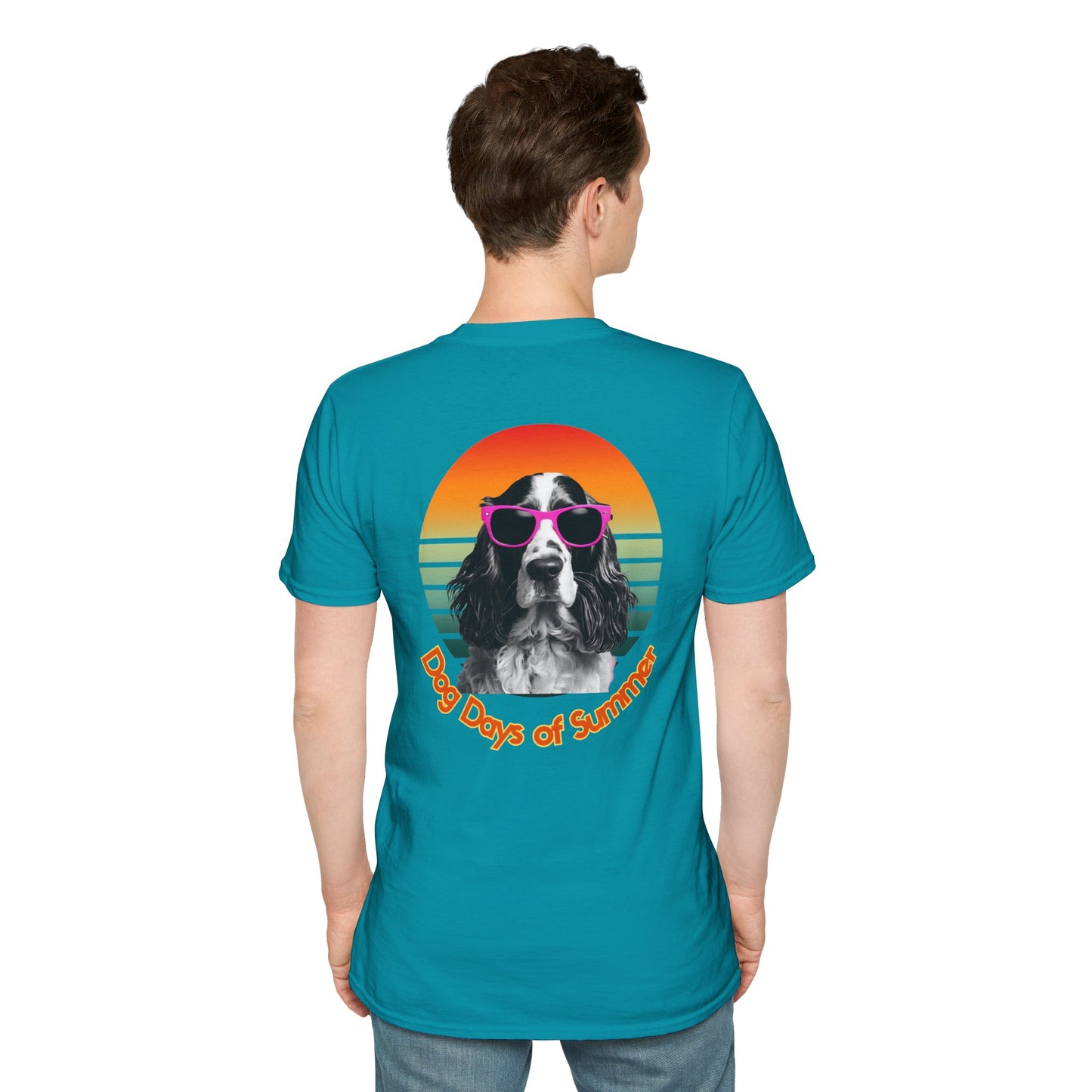 Cocker Spaniel, Dog Days of Summer Unisex T-Shirt, Casual Tee, Dog Lover Gift, Summer Apparel, Pet Lover T-Shirt, Vintage Style Shirt
