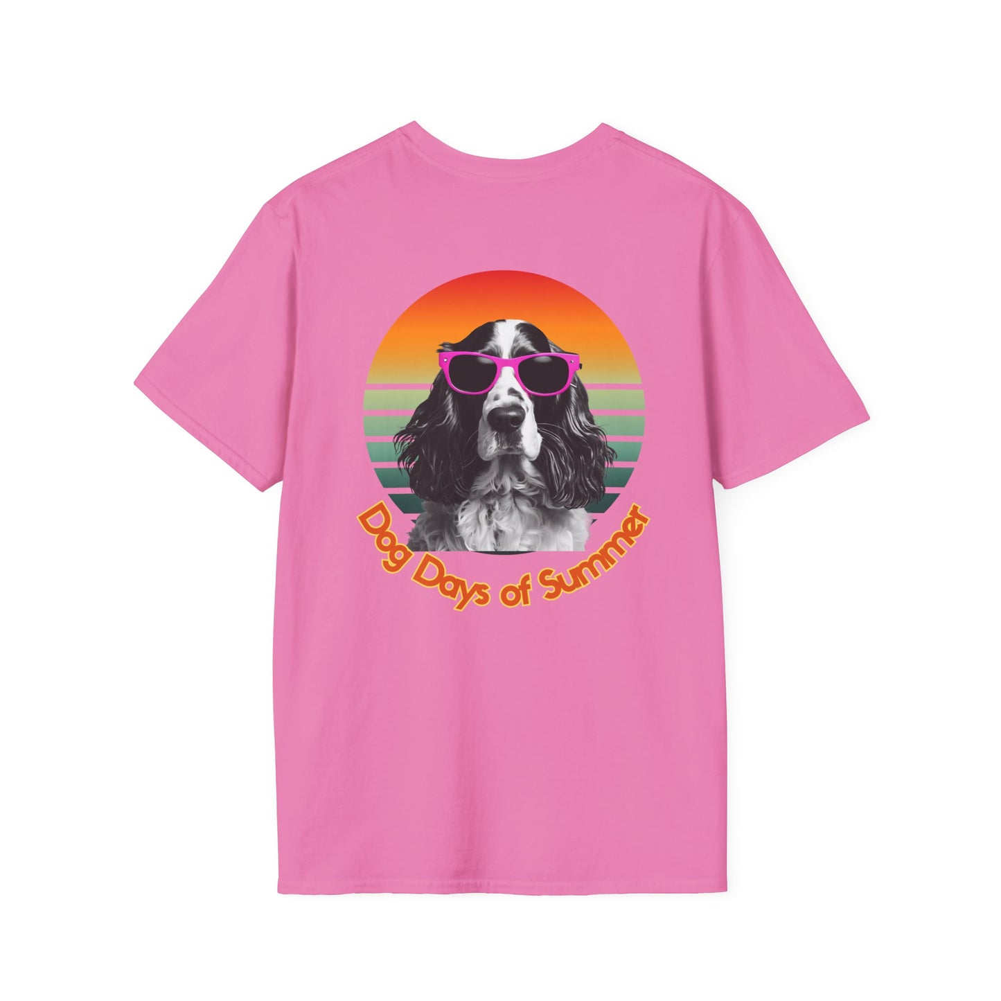 Cocker Spaniel, Dog Days of Summer Unisex T-Shirt, Casual Tee, Dog Lover Gift, Summer Apparel, Pet Lover T-Shirt, Vintage Style Shirt