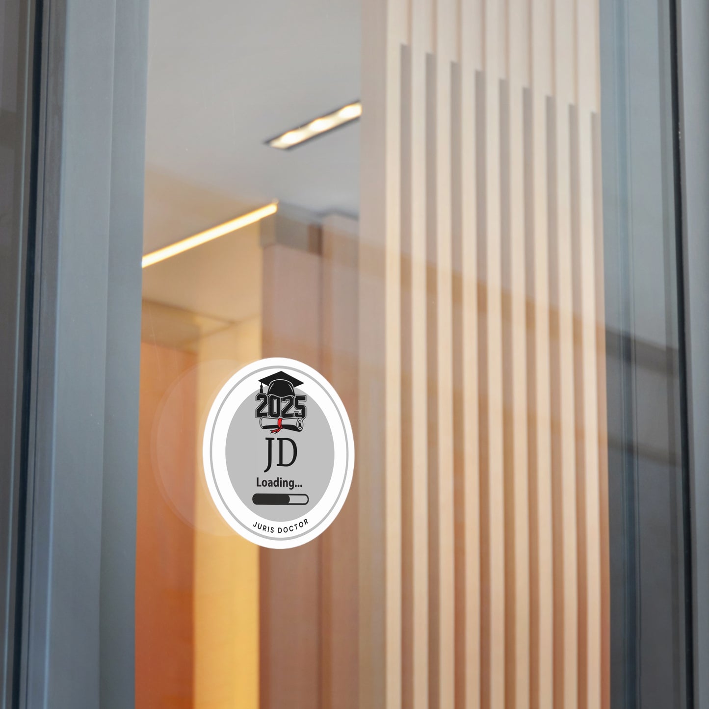 Vinyl Sticker - JD Sticker, Juris Doctor, Future Doctor, Graduation Loading