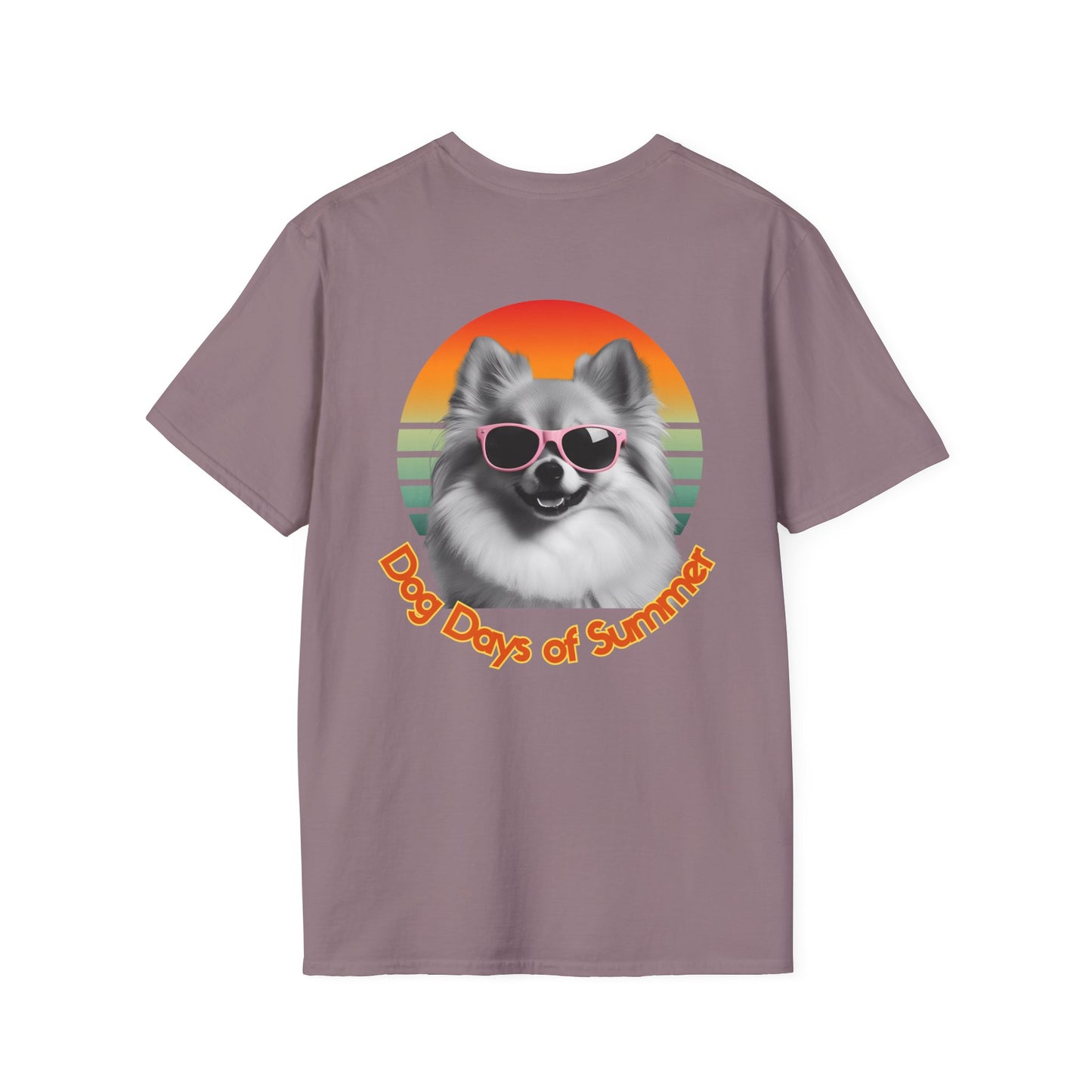Pomeranian, Dog Days of Summer T-Shirt, Unisex Summer Tee, Dog Lover Shirt, Casual Graphic Tee, Gift for Dog Owners