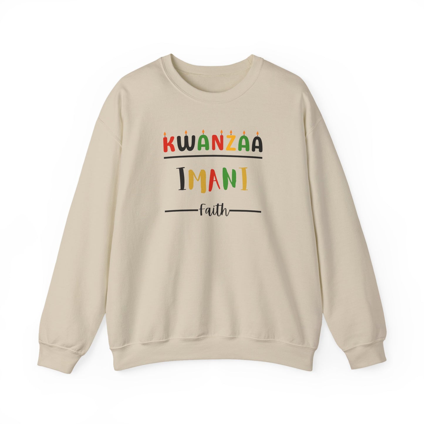 Imani, Kwanzaa Unity Sweatshirt - Cozy Crewneck, Unisex Gift, Celebratory Apparel, Holiday Sweater, Unity Message