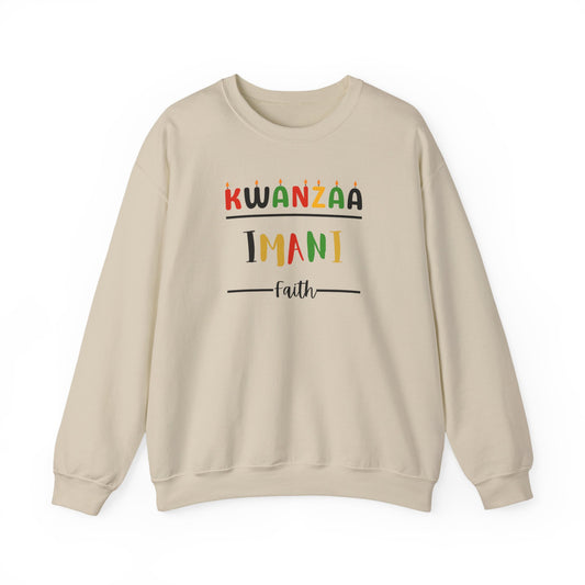 Imani, Kwanzaa Unity Sweatshirt - Cozy Crewneck, Unisex Gift, Celebratory Apparel, Holiday Sweater, Unity Message
