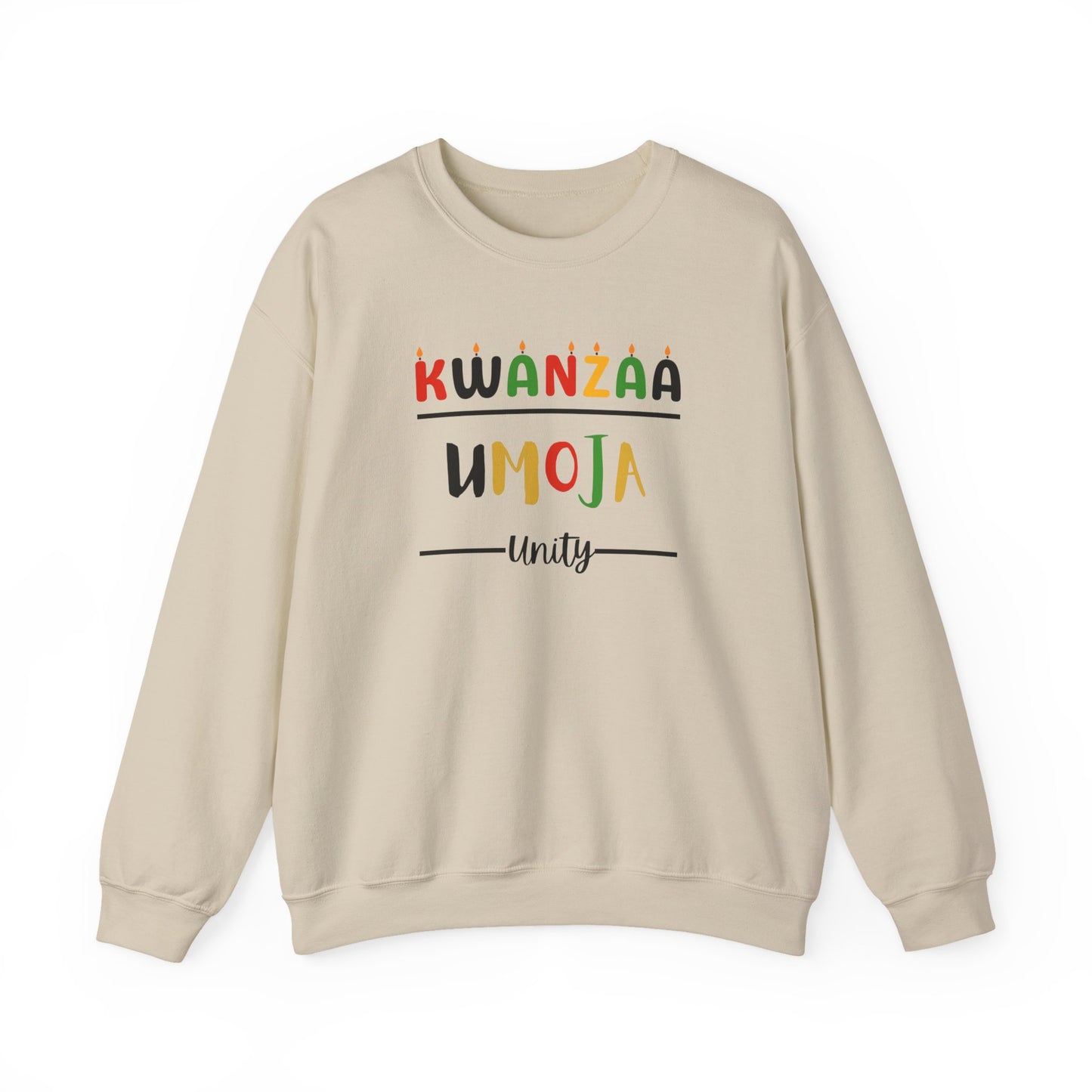 Umoja, Kwanzaa Unity Sweatshirt - Cozy Crewneck, Unisex Gift, Celebratory Apparel, Holiday Sweater, Unity Message