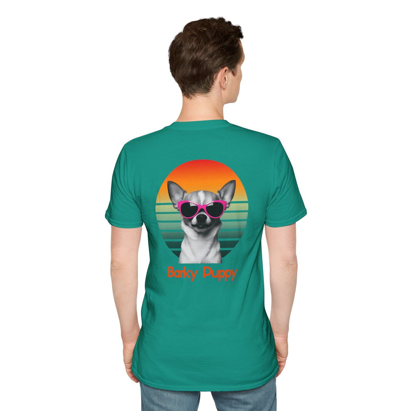 Chihuahua, Barky Puppy, Stylish Dog Art T-Shirt, Pet Lover Gift, Summer Vibes Tee, Unisex Graphic Shirt, Cool Dog Apparel, Dog Owner Fashion