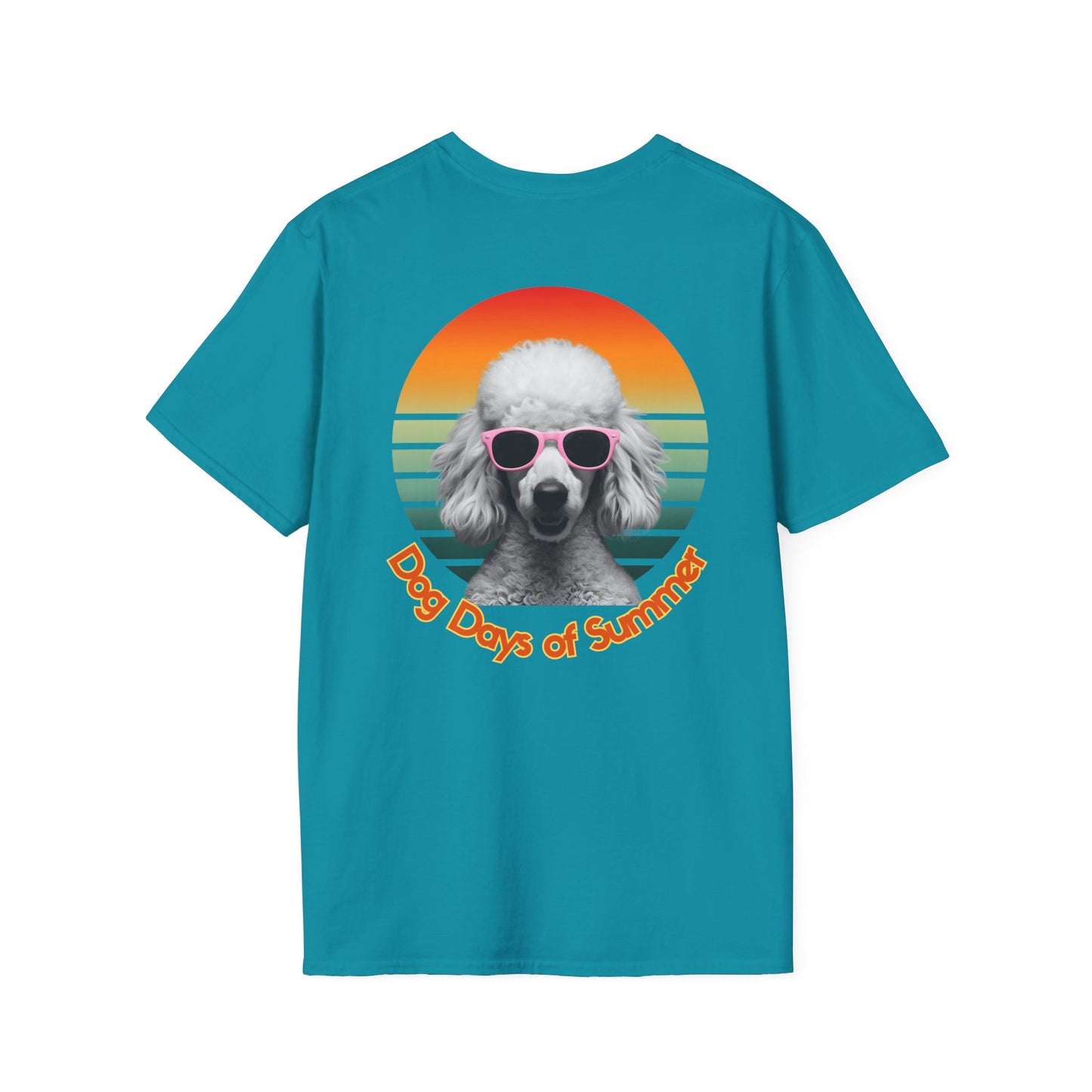 Poodle, Dog Days of Summer T-Shirt, Unisex Tee for Dog Lovers, Summer Vibe Shirt, Casual Wear, Pet Owner Gift, Comfortable Summer Apparel
