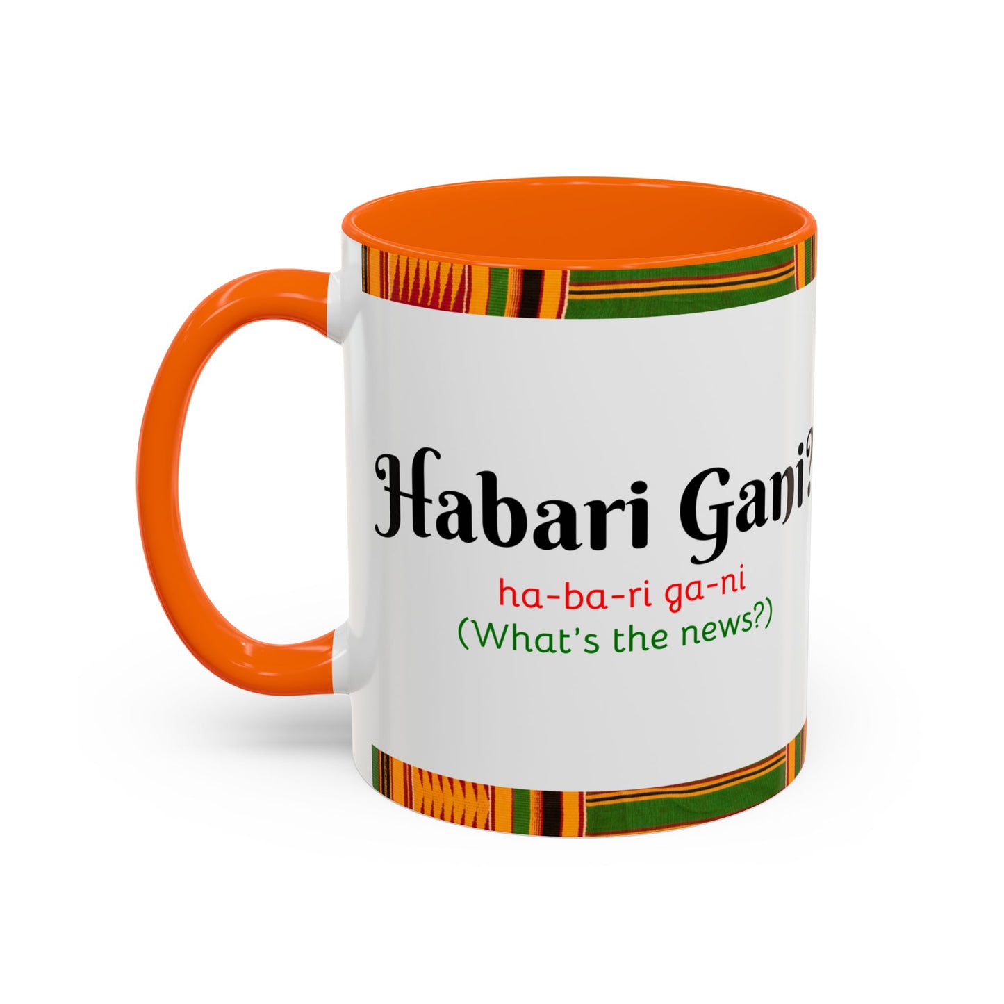 Kwanzaa Inspired Accent Coffee Mug, Vibrant African Heritage Mug, Ideal for Celebrations, Gift for Kwanzaa, Unique Everyday Use