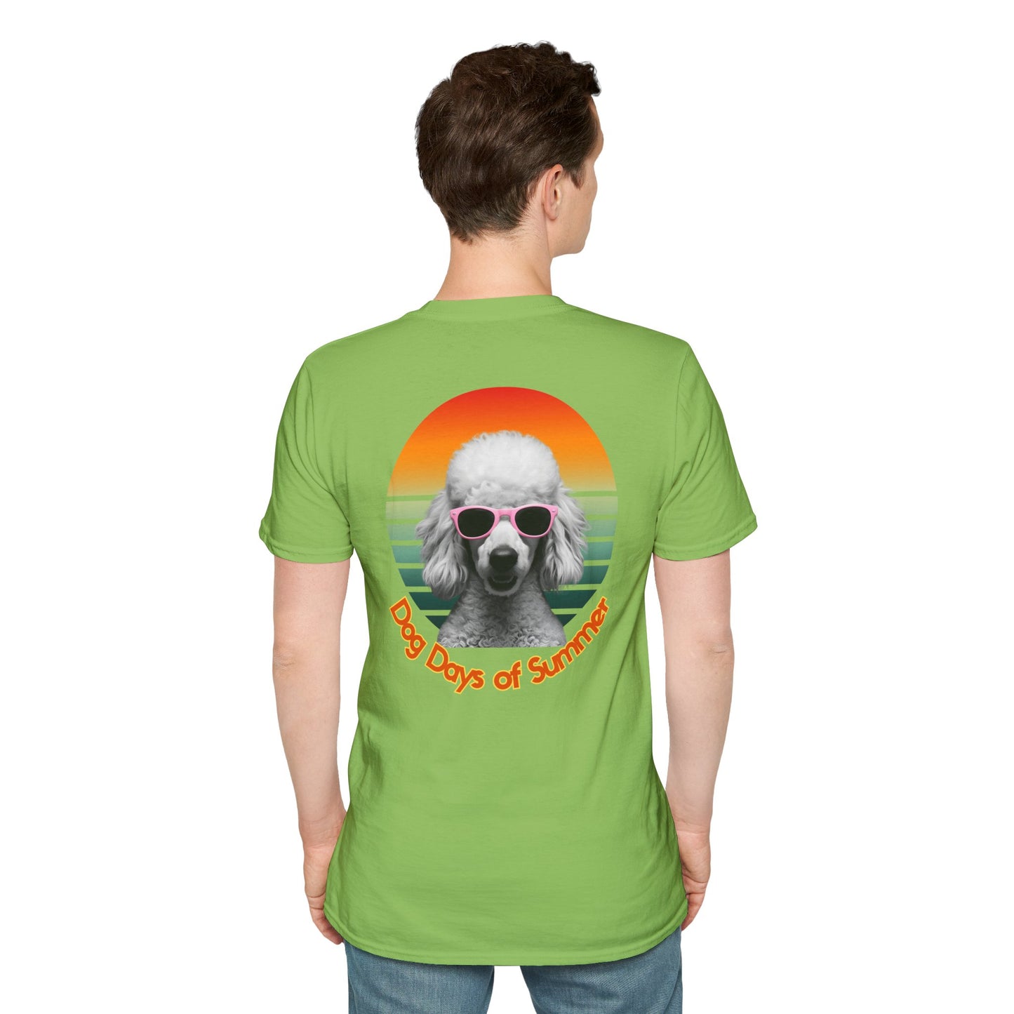 Poodle, Dog Days of Summer T-Shirt, Unisex Tee for Dog Lovers, Summer Vibe Shirt, Casual Wear, Pet Owner Gift, Comfortable Summer Apparel