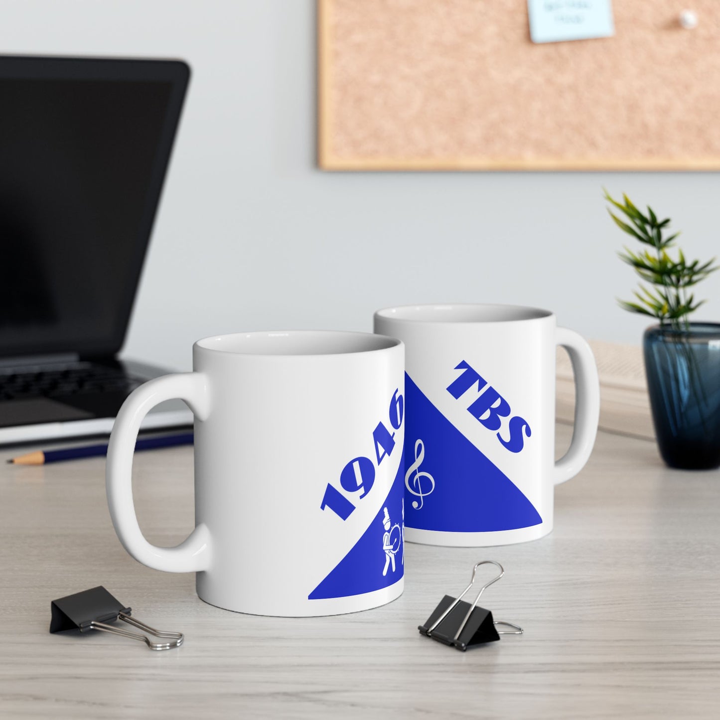 TBS Marching Band Mug, 1946 Sorority Ceramic Coffee Cup, 11oz and 15oz