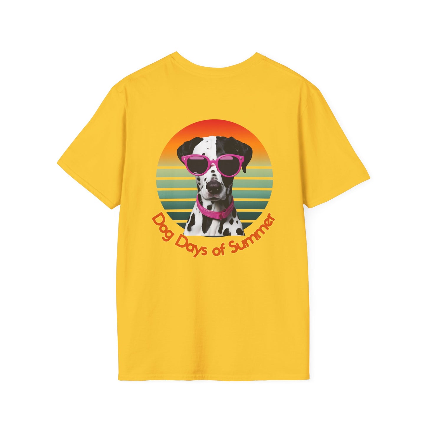 Dalmatian, Dog Days of Summer T-Shirt, Unisex Summer Tee, Pet Lover Gift, Casual Wear, Beach Vibes, Fun Dog Graphic Tee