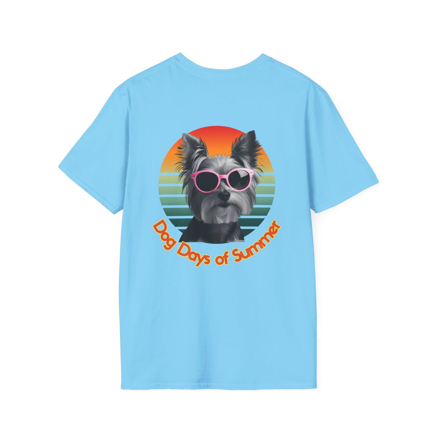 Yorkshire Terrier, Dog Days of Summer T-Shirt, Summer T-Shirt, Pet Lover Shirt, Funny Dog Tee, Unisex Graphic Tee, Dog-Themed Gift