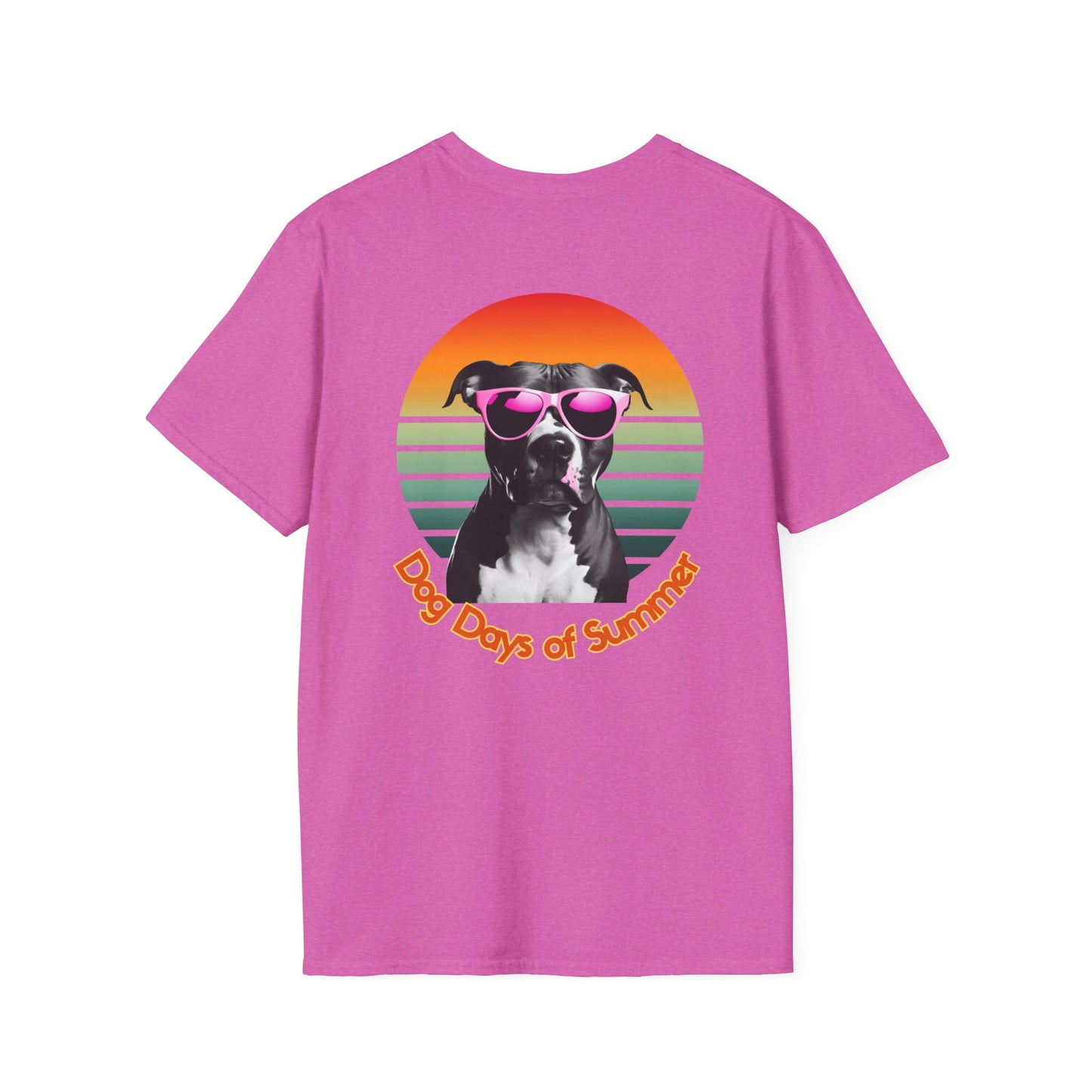 Pit Bull, Dog Days of Summer T-Shirt, Unisex Tee, Summer Vibe Shirt, Dog Lover Gift, Fun Graphic T-Shirt, Pet Themed Apparel