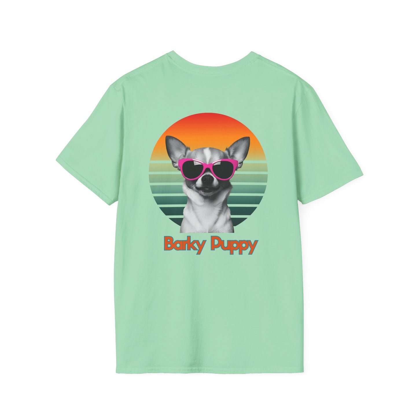 Chihuahua, Barky Puppy, Stylish Dog Art T-Shirt, Pet Lover Gift, Summer Vibes Tee, Unisex Graphic Shirt, Cool Dog Apparel, Dog Owner Fashion